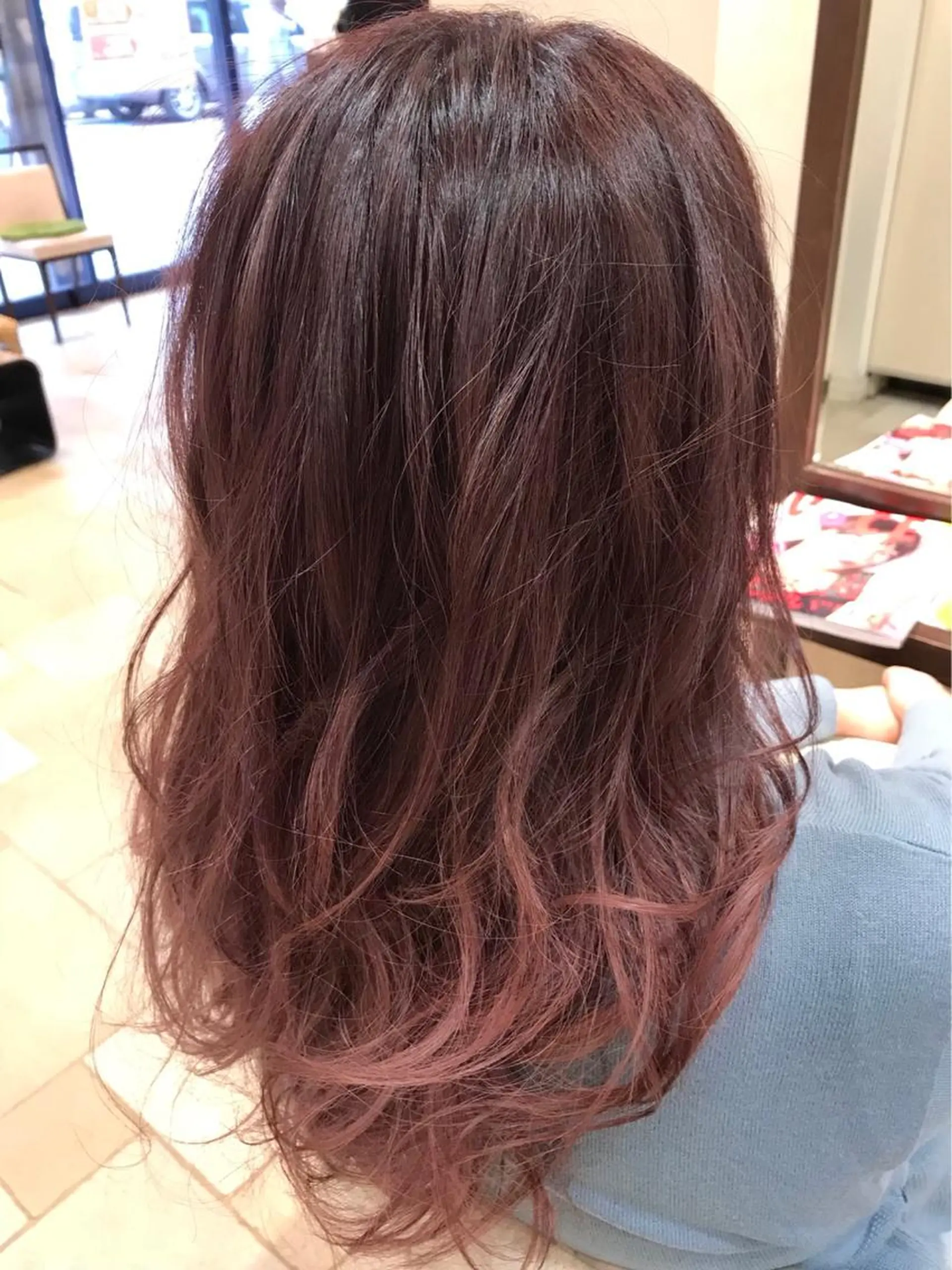 セミロング カラー ヘアカラー 美髪矯正/髪質改善 /ヨナミネのヘアスタイル