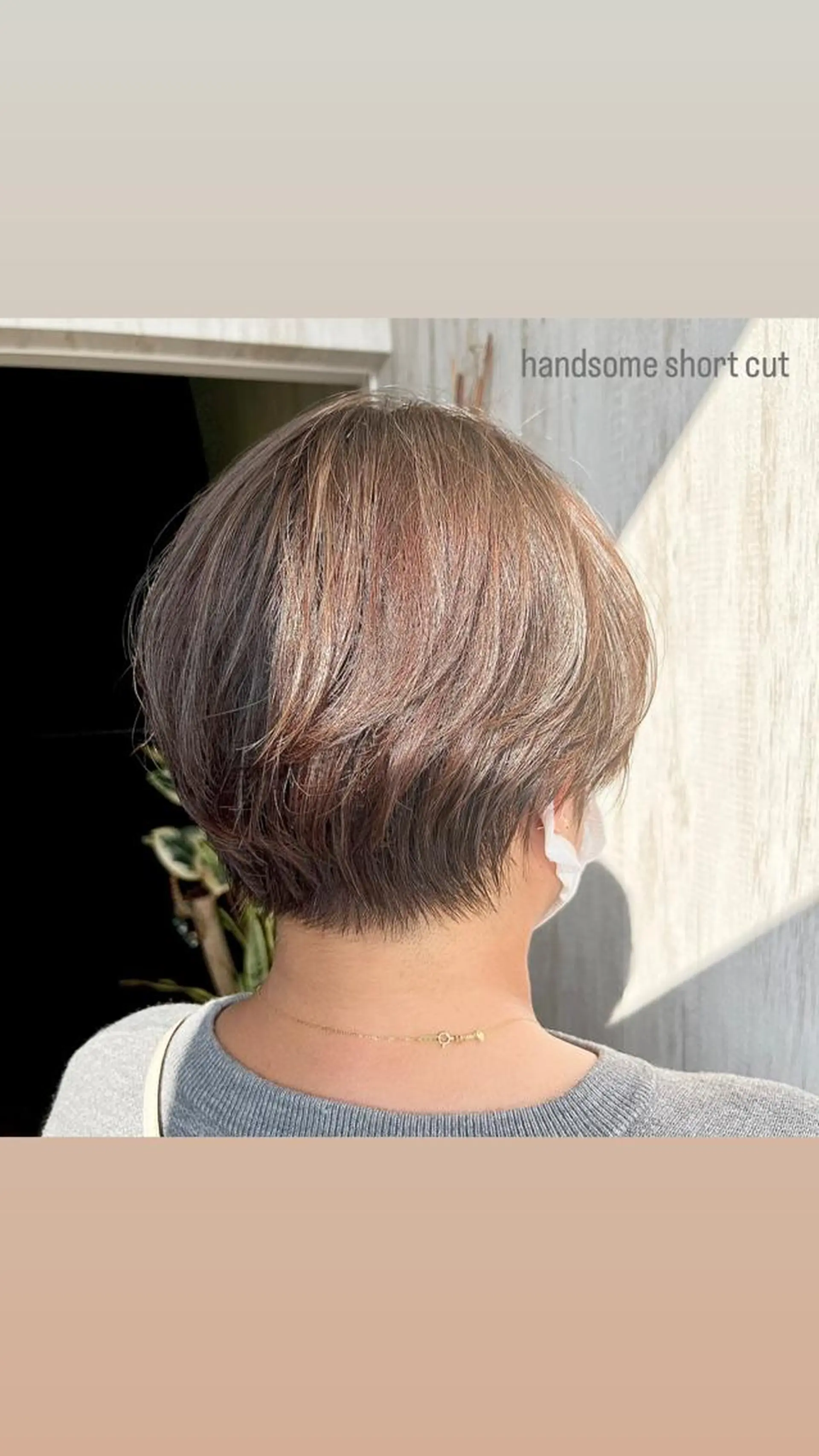 ショート ハンサムショート ショートヘア ヘアデザインデコ所属・岩坂 美苗のヘアスタイル