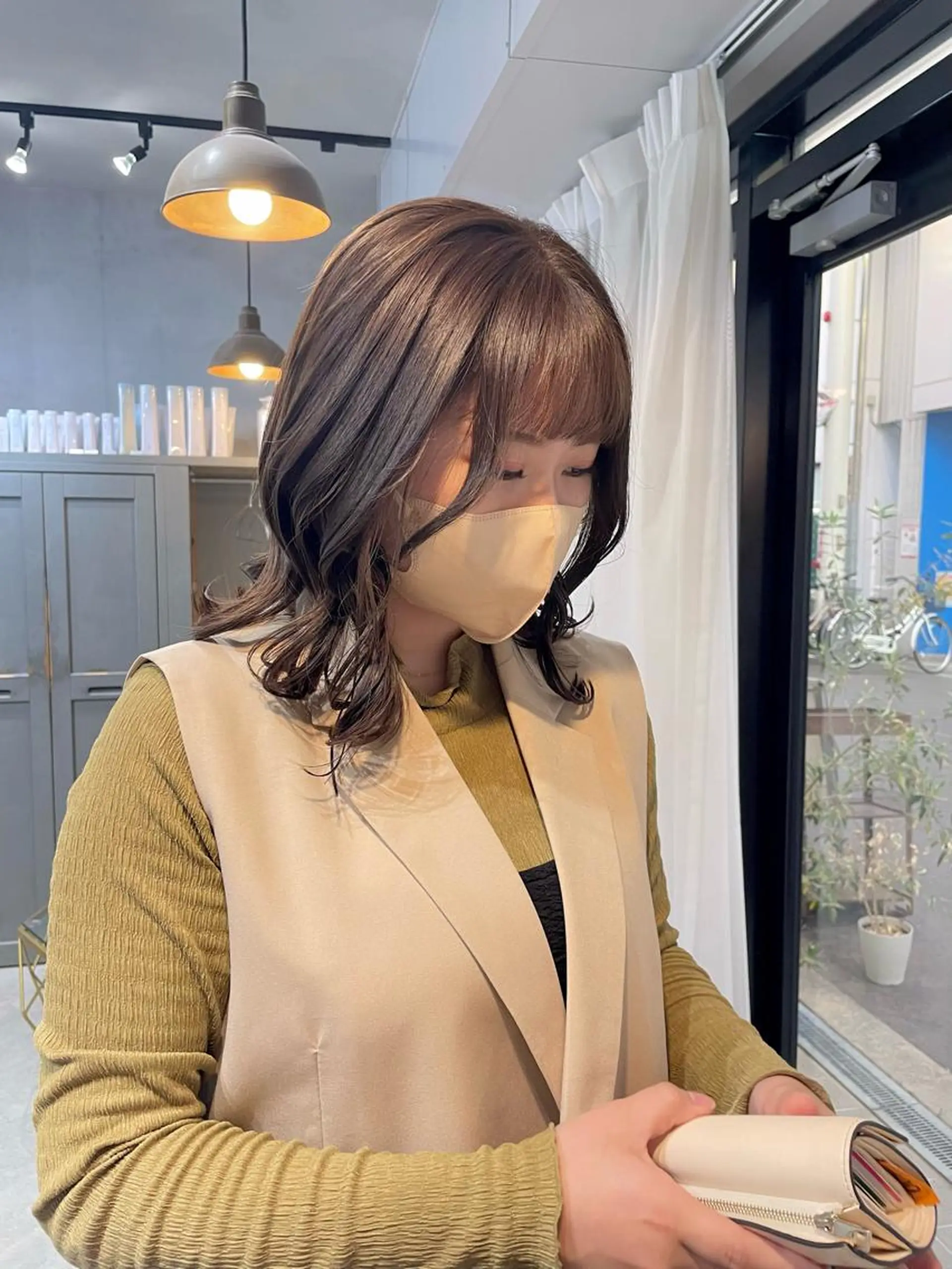 ミディアム カラー カット 才下 ゆいのヘアスタイル