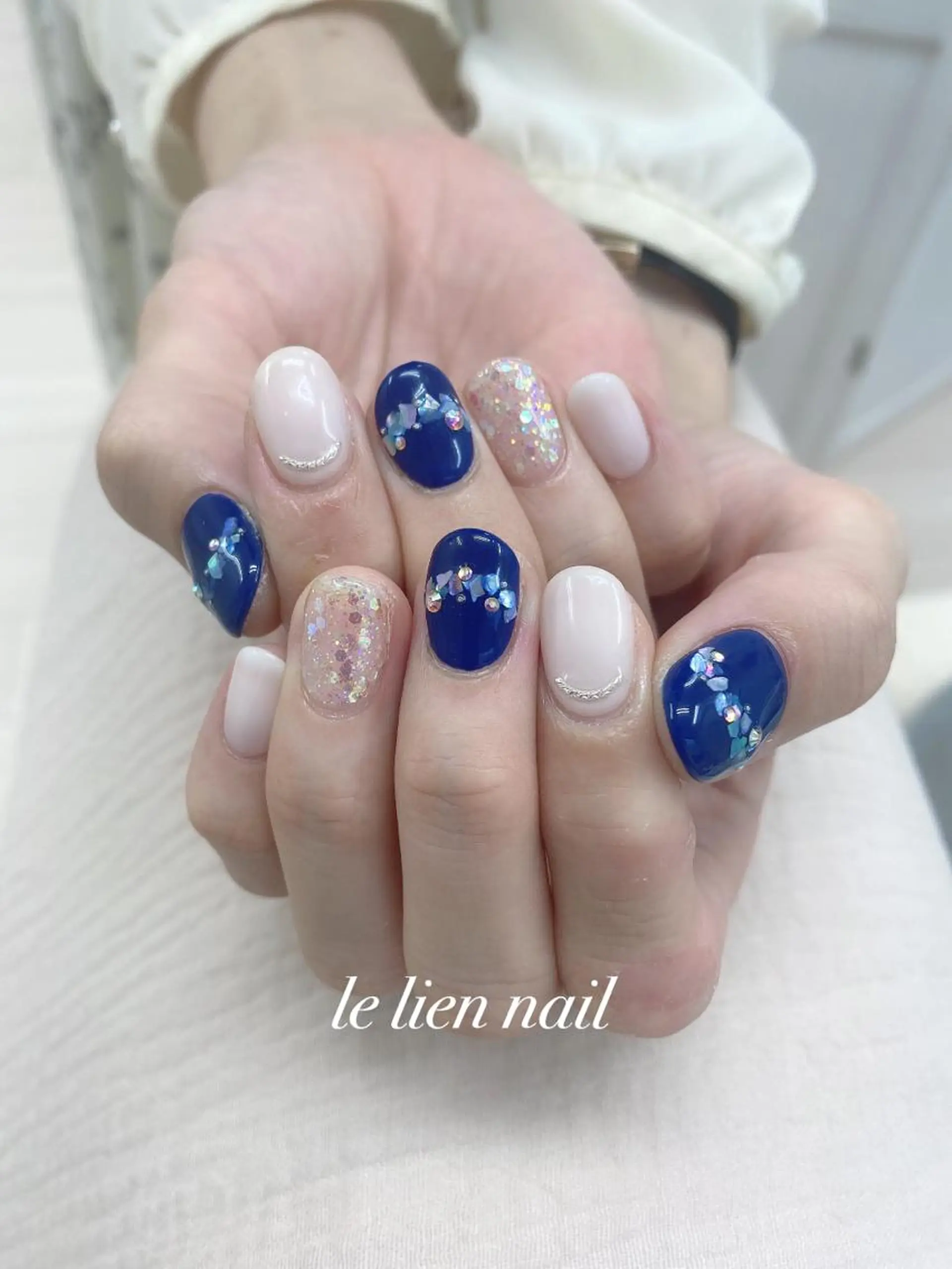 ネイル アートネイル 夏ネイル ハンドネイル le lien nailのネイルデザイン