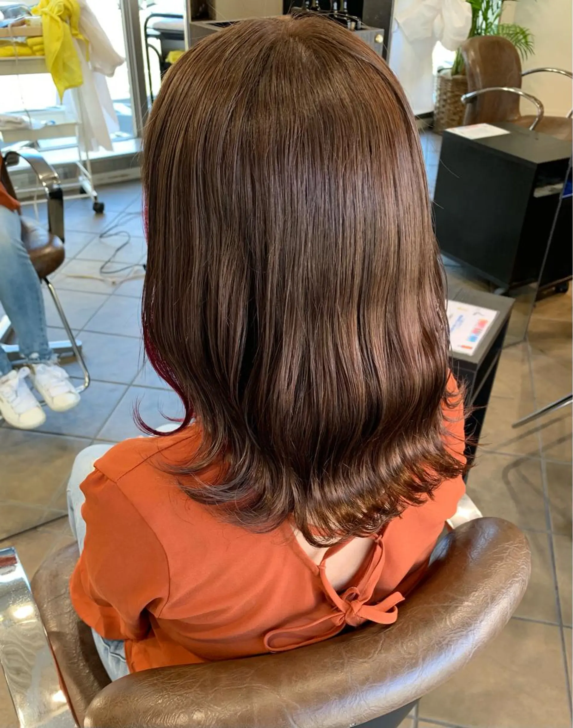 ミディアム カット トリートメント Ripps長居所属・メテオ ／ヘアカラー 西川菜実のヘアスタイル