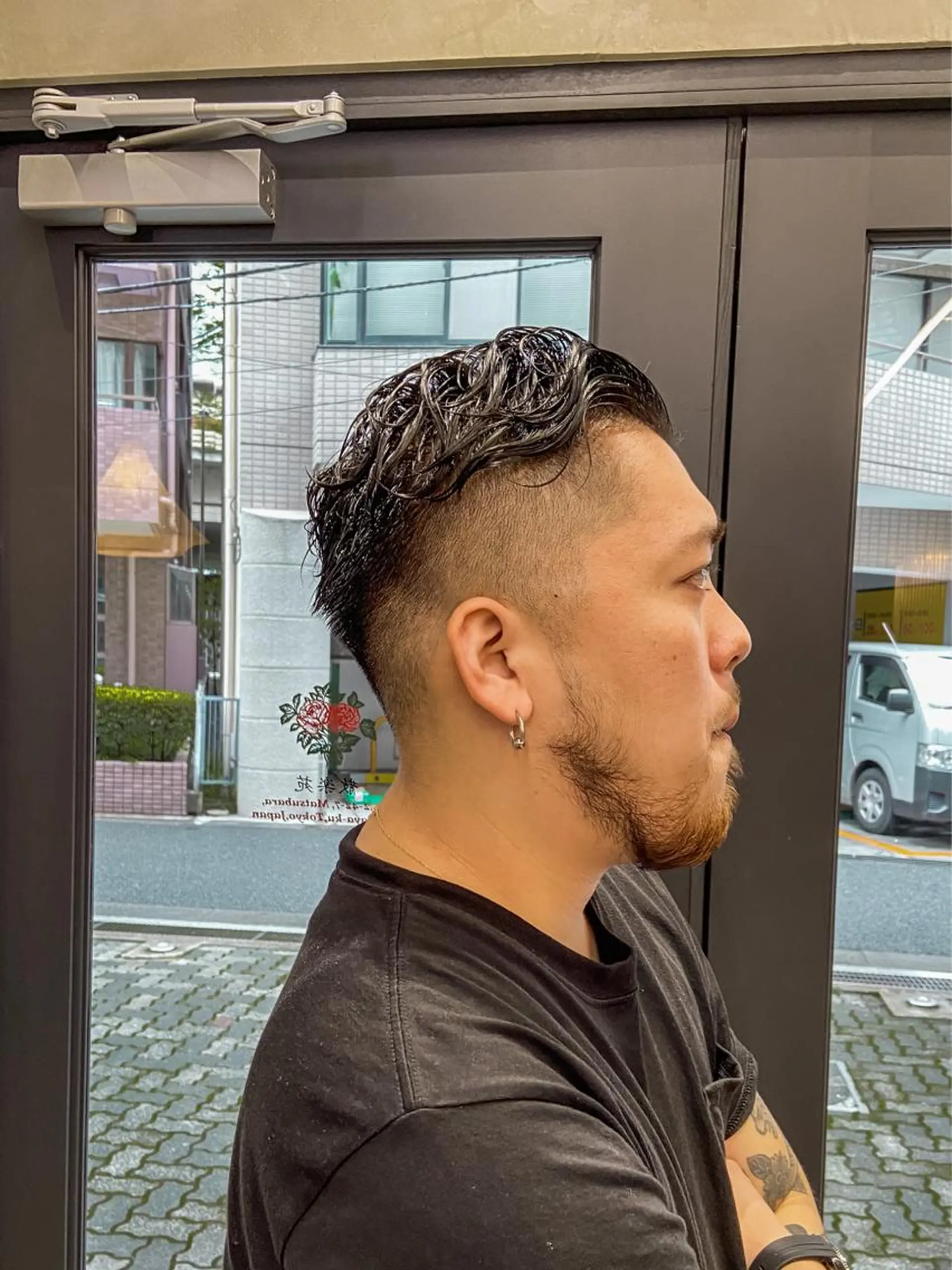 ショート パーマ メンズ フェードカット メンズパーマ カット パーマ トリートメント FM【エフエム】HAVANA所属・💈圧倒的メンズ特化 明大前美容師💈のヘアスタイル