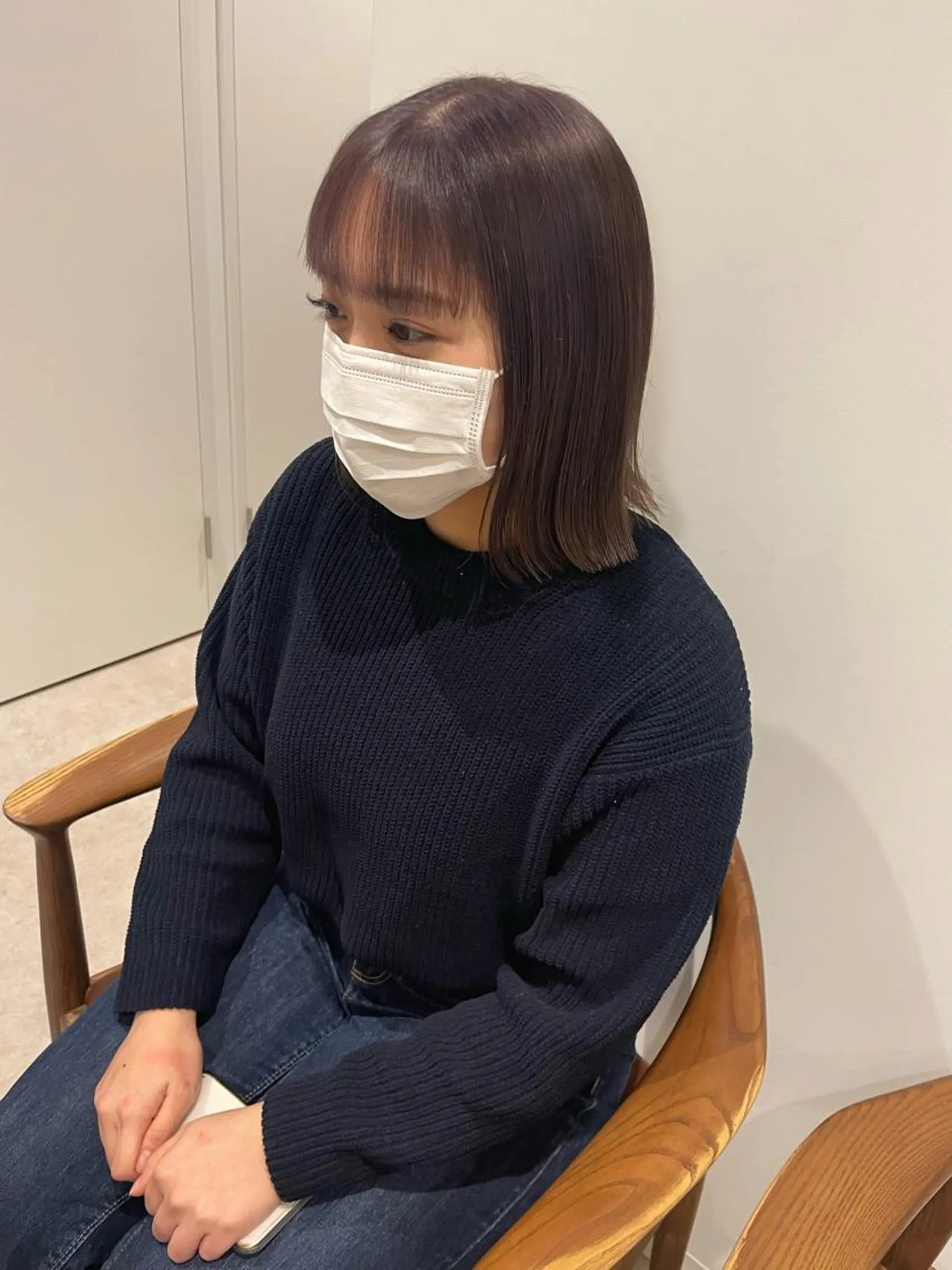 ミディアム カット ヘアカラー トリートメント 東京の技術を 京都で✂︎🕊️💖のヘアスタイル