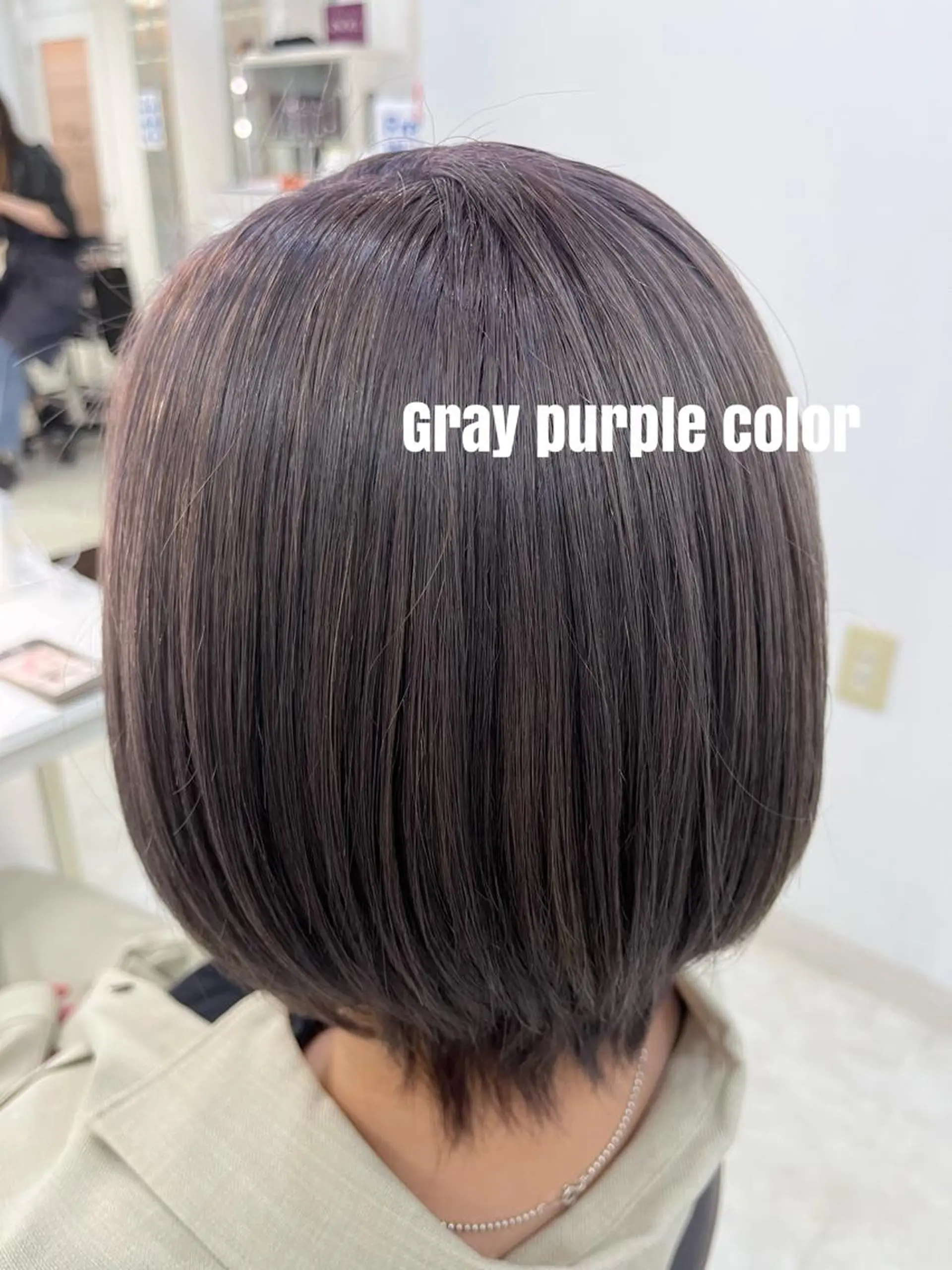 カラー アッシュ アッシュグレー アッシュグレージュ バレイヤージュ ミストバング デザインカラー MIKU🦋のヘアスタイル