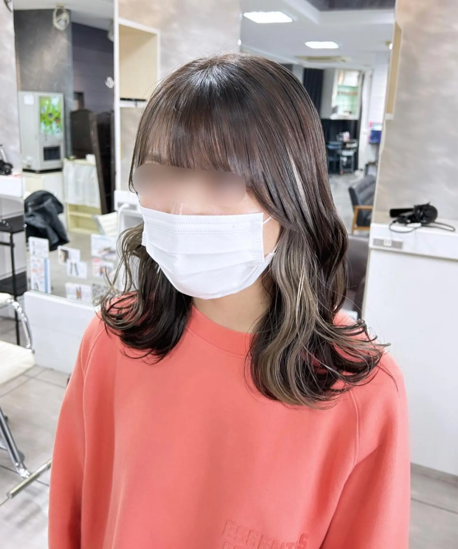 ミディアム カット ヘアカラー トリートメント 🫧艶髪カラー🫧 森本くるみのヘアスタイル