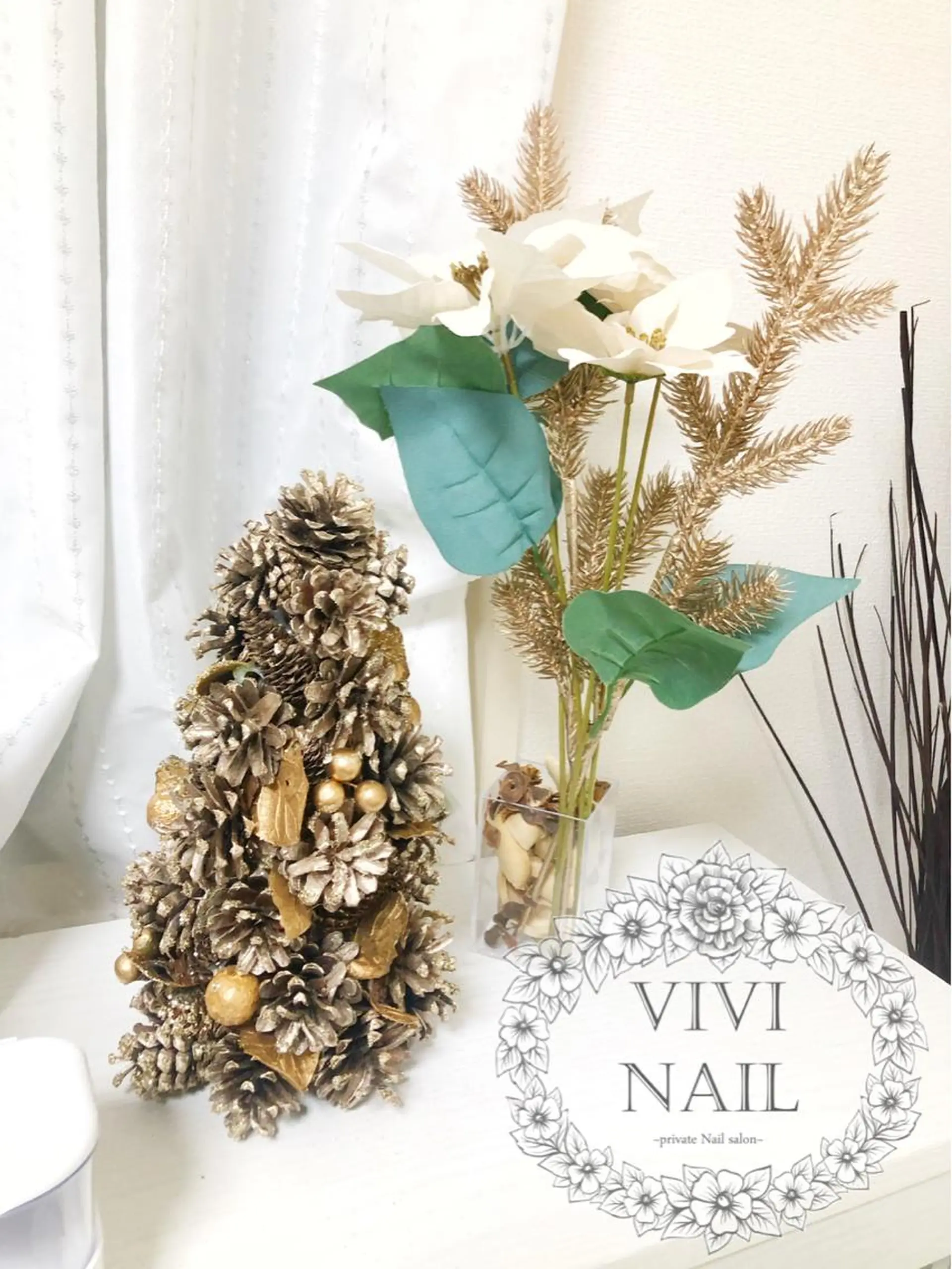 ネイル 冬ネイル クリスマス ViVi Nailのネイルデザイン
