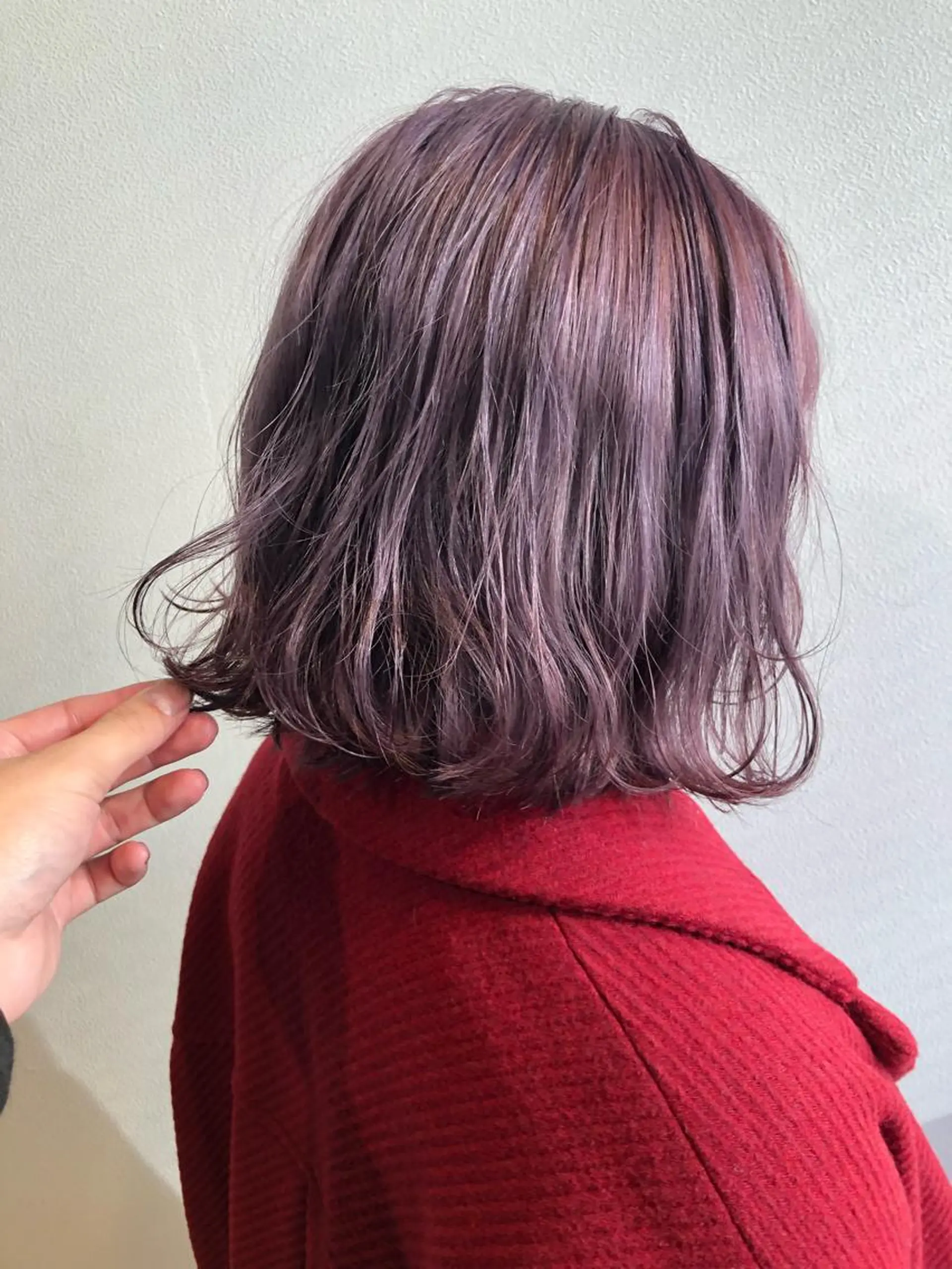 カラー ブリーチ ケアブリーチ ダブルカラー イヤリングカラー ハイライトカラー ulu名古屋栄所属・落合しほ/韓国ヘア/ 髪質改善/縮毛矯正のヘアスタイル