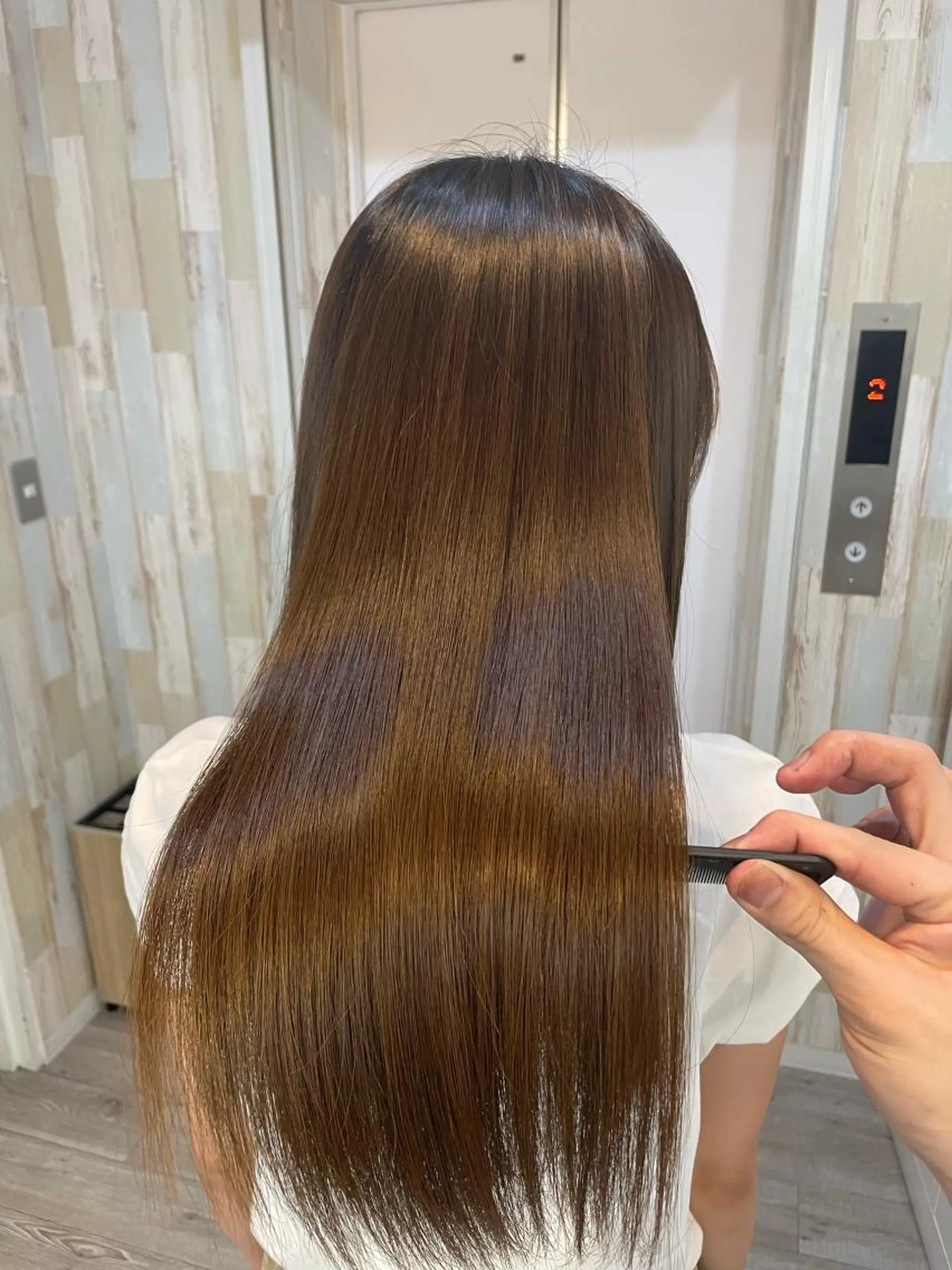 セミロング カラー 髪質改善 トリートメント HIKARU副店長/ ✨️髪質改善のヘアスタイル