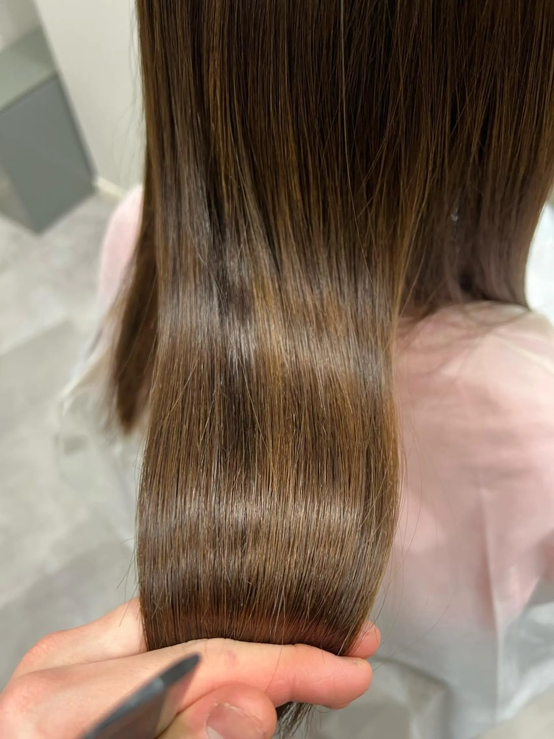 ロング 縮毛矯正 髪質改善/縮毛矯正/ 超高濃度水素ケアのヘアスタイル