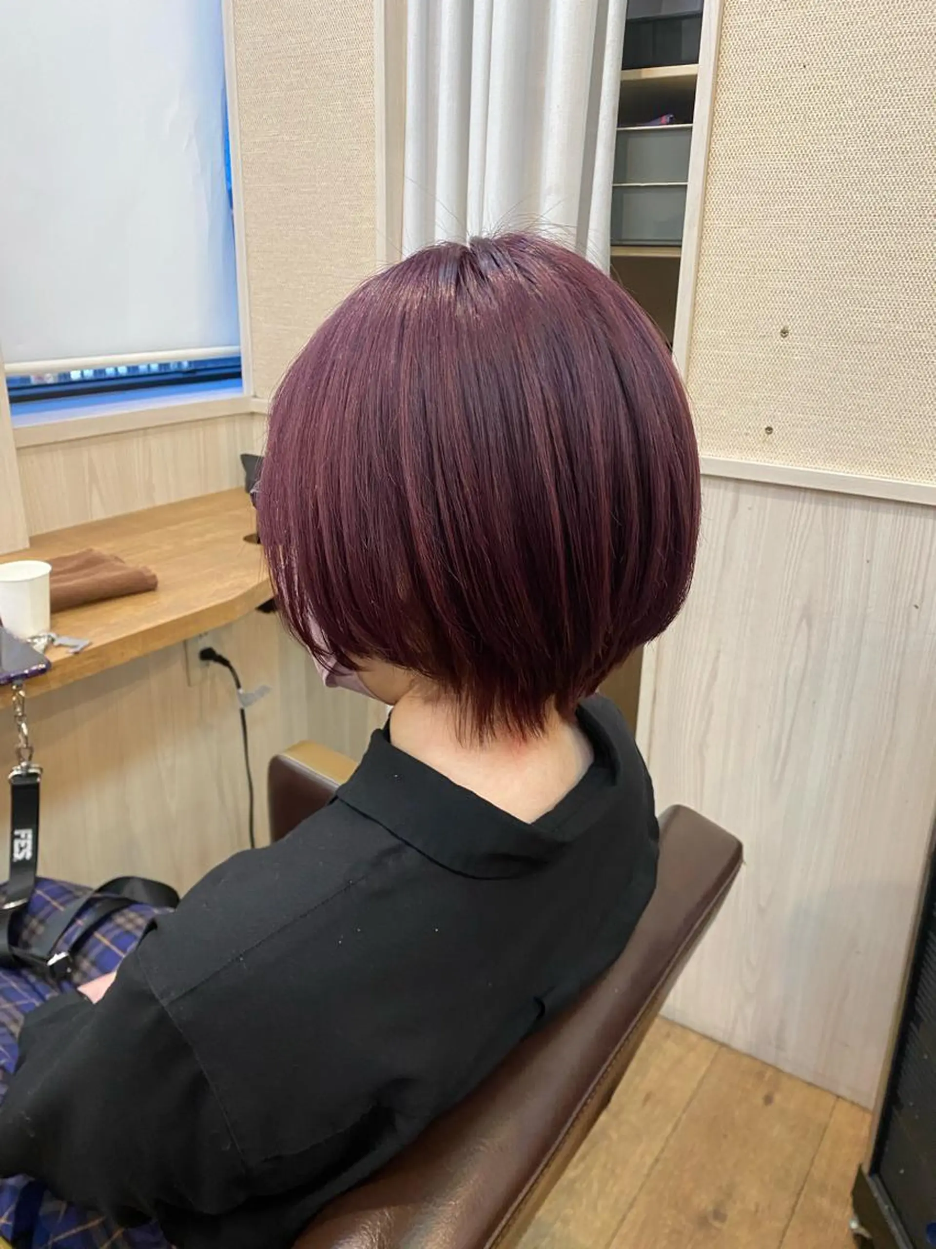 ショート カラー ピンクカラー バイオレットカラー カット ヘアカラー トリートメント NUMBER 天王寺YUYAのヘアスタイル