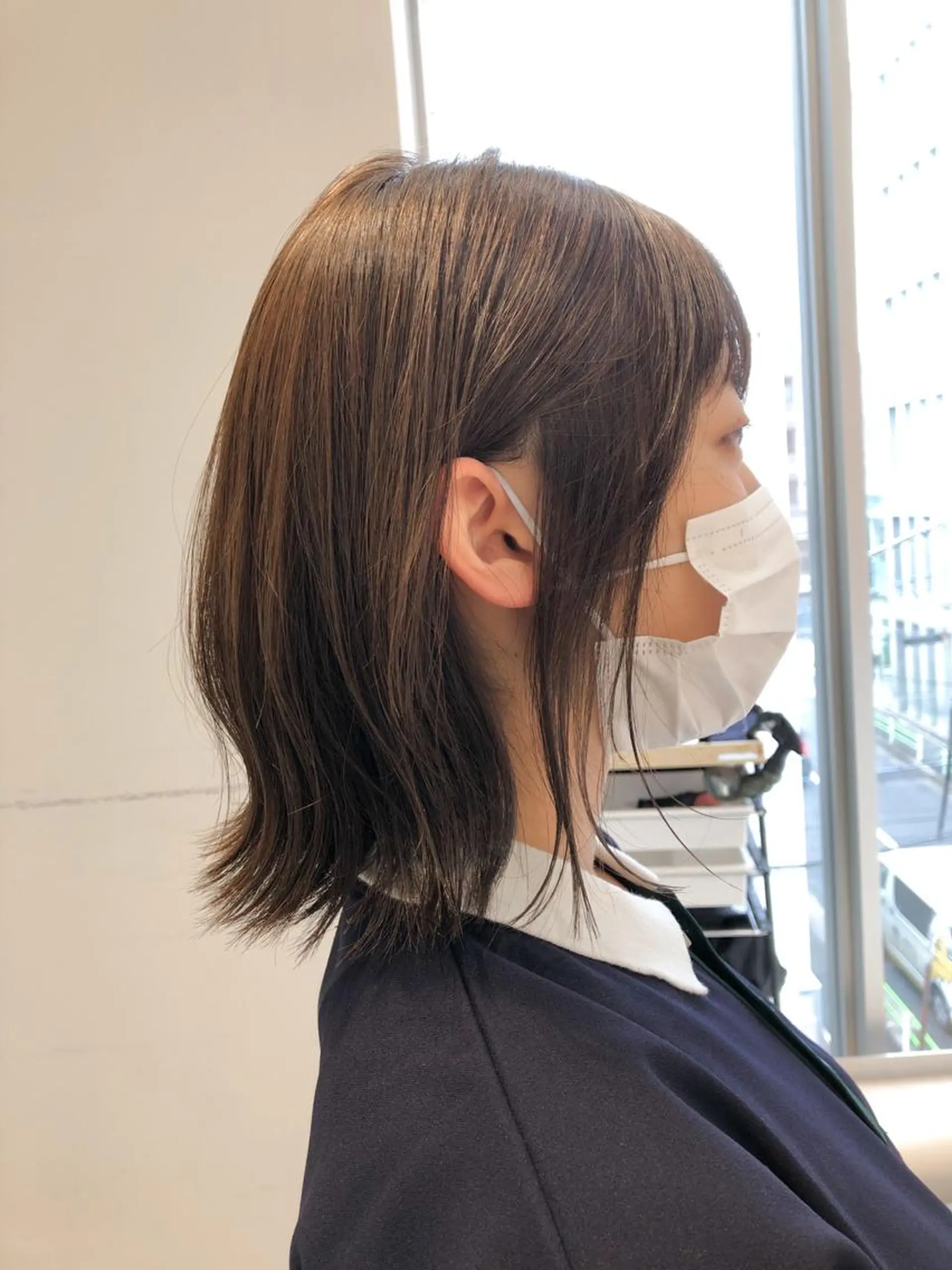 ミディアム ボブ くびれヘア 佐藤 侑哉のヘアスタイル