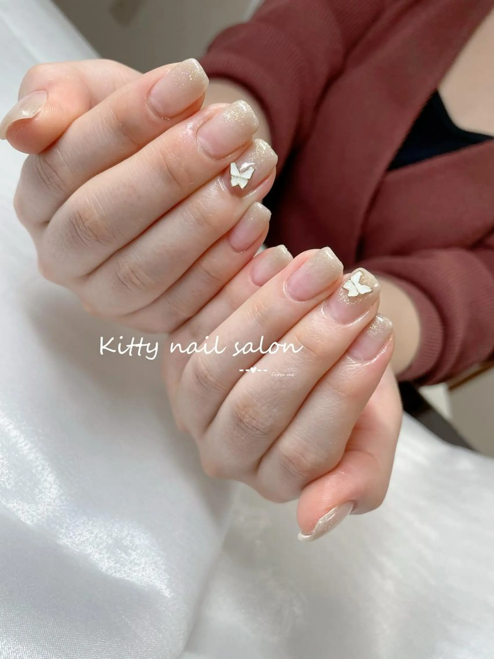 ネイル ストーンネイル ハンドネイル kitty nail salonのネイルデザイン