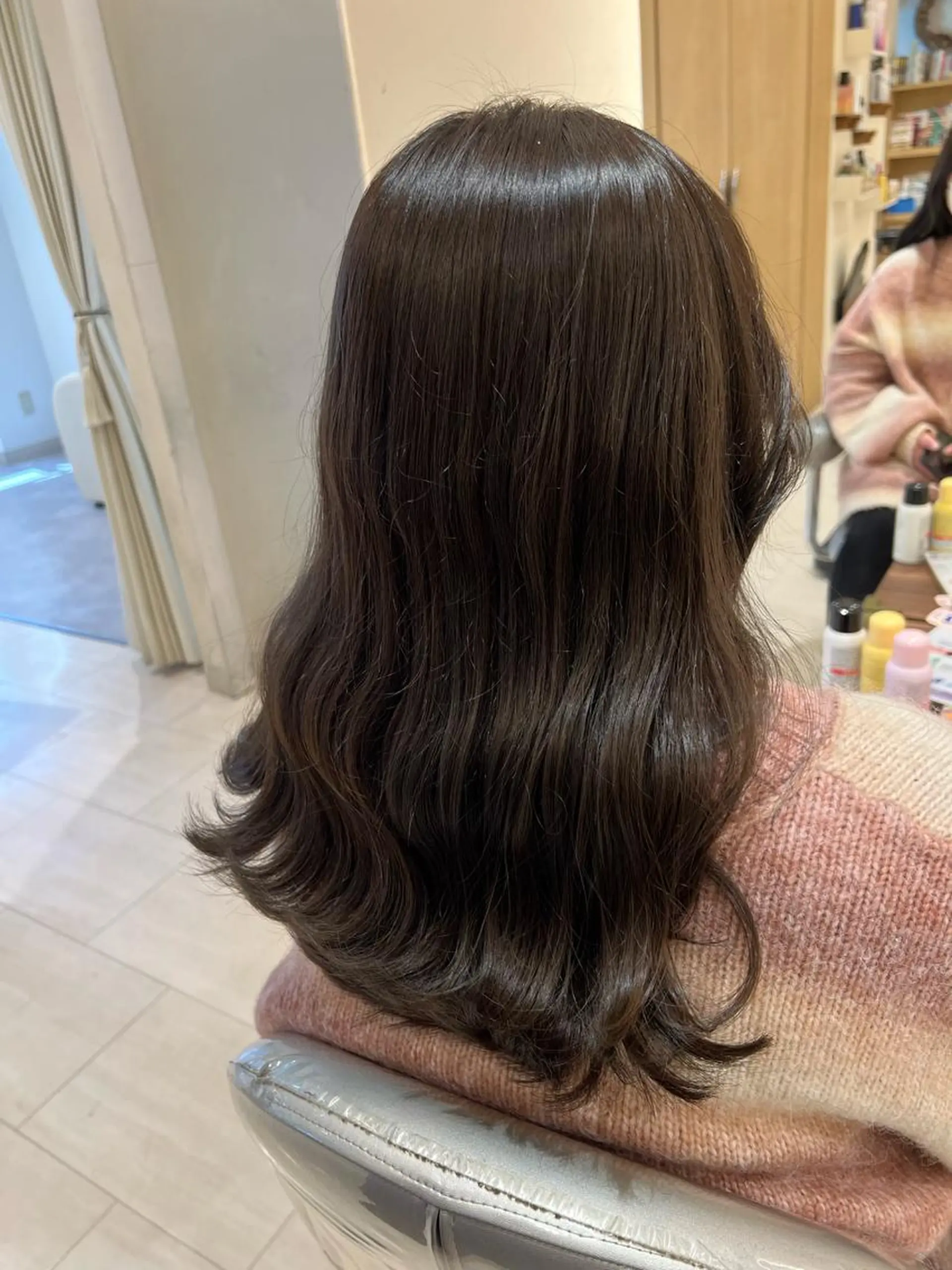 カラー ブリーチ 透明感カラー ブリーチなしカラー 久永 菫のヘアスタイル