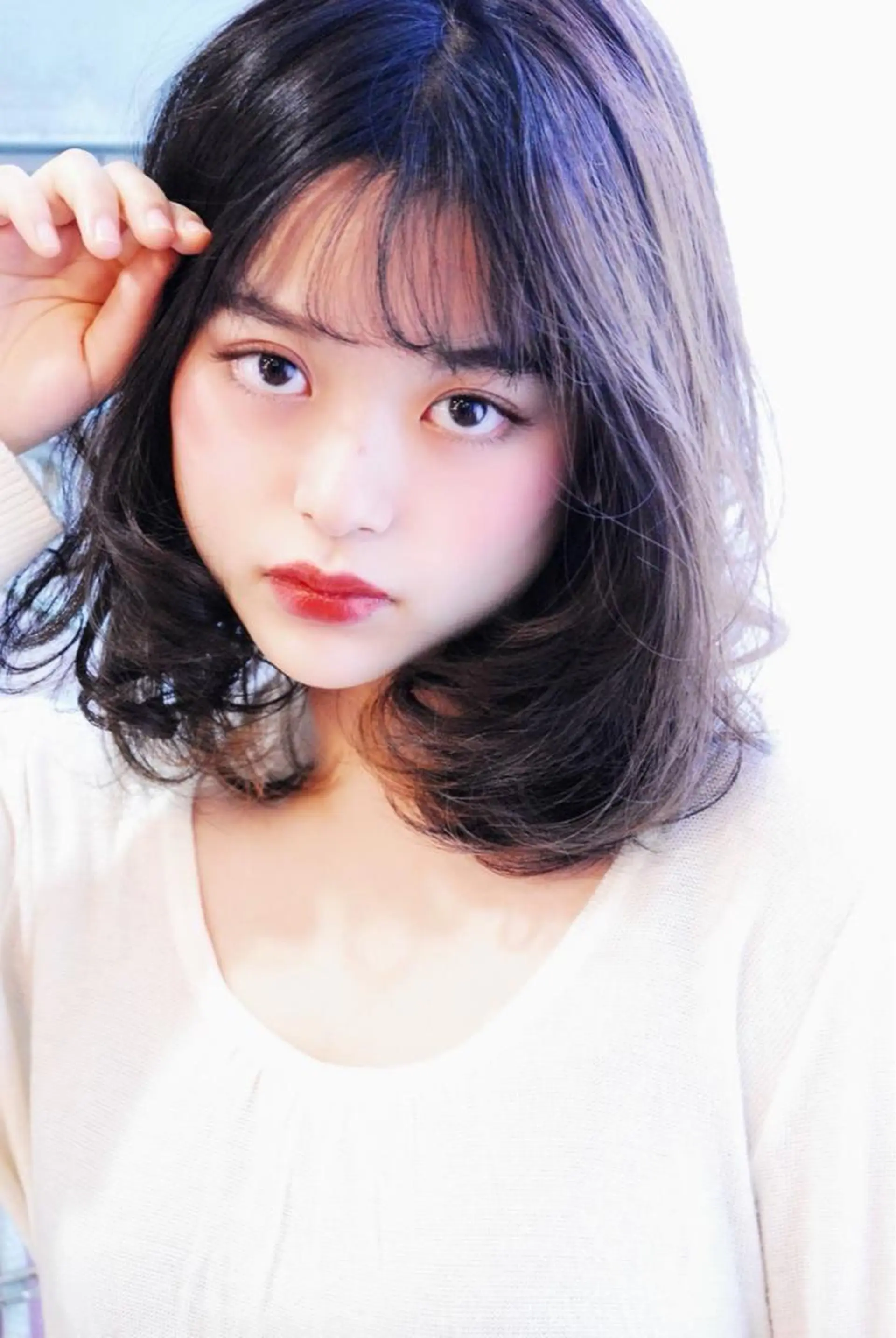 ミディアム カラー パーマ ヘアアレンジ メンズ ヘアセット 表参道Lise おおいしおりのヘアスタイル