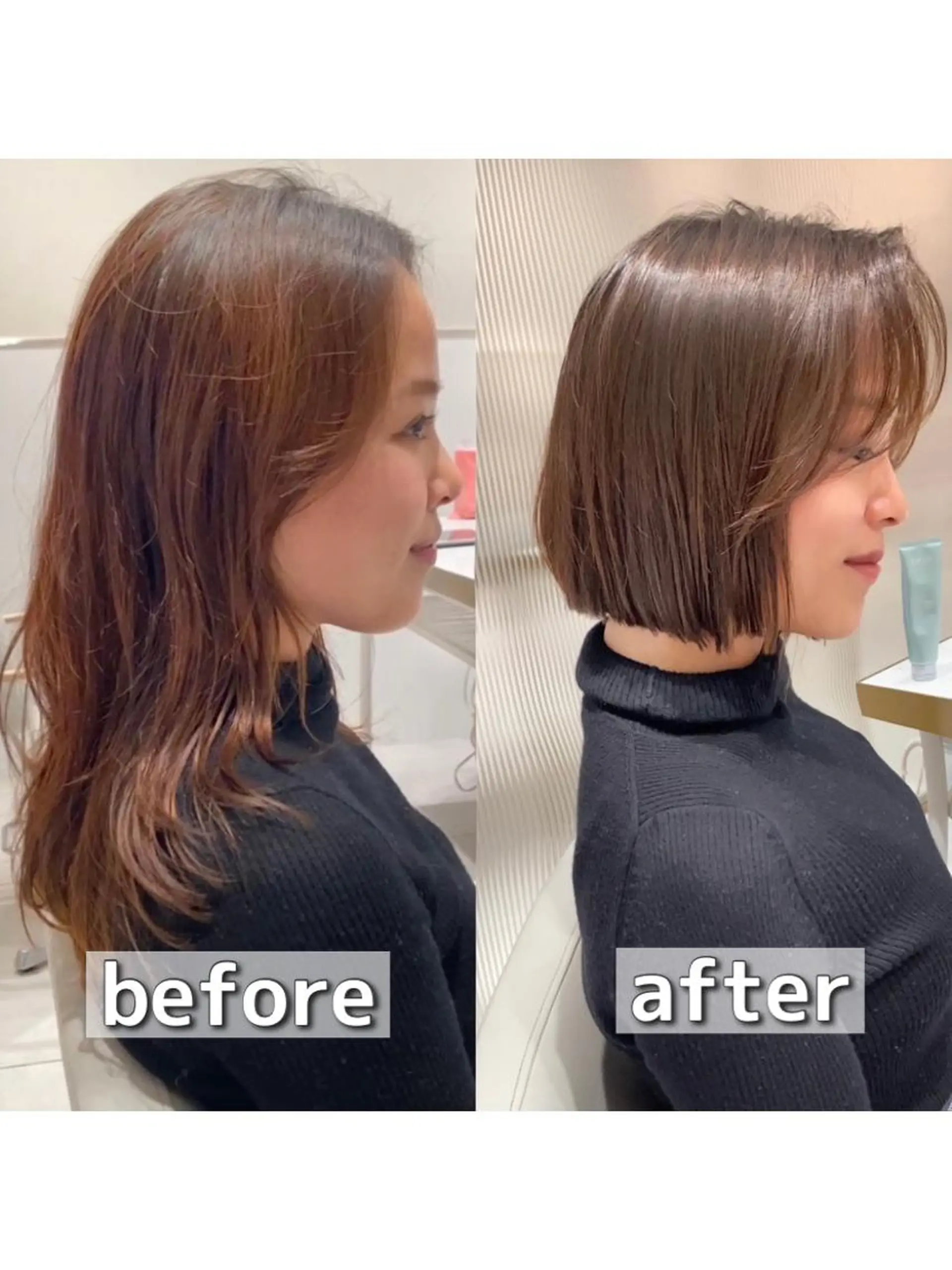 ショート カラー パーマ ヘアアレンジ ボブレイヤー アディクシーカラー 透明感カラー イルミナカラー ボブ カット ヘアカラー トリートメント ヘアセット 小野寺瑞希 /最小顔カットのヘアスタイル