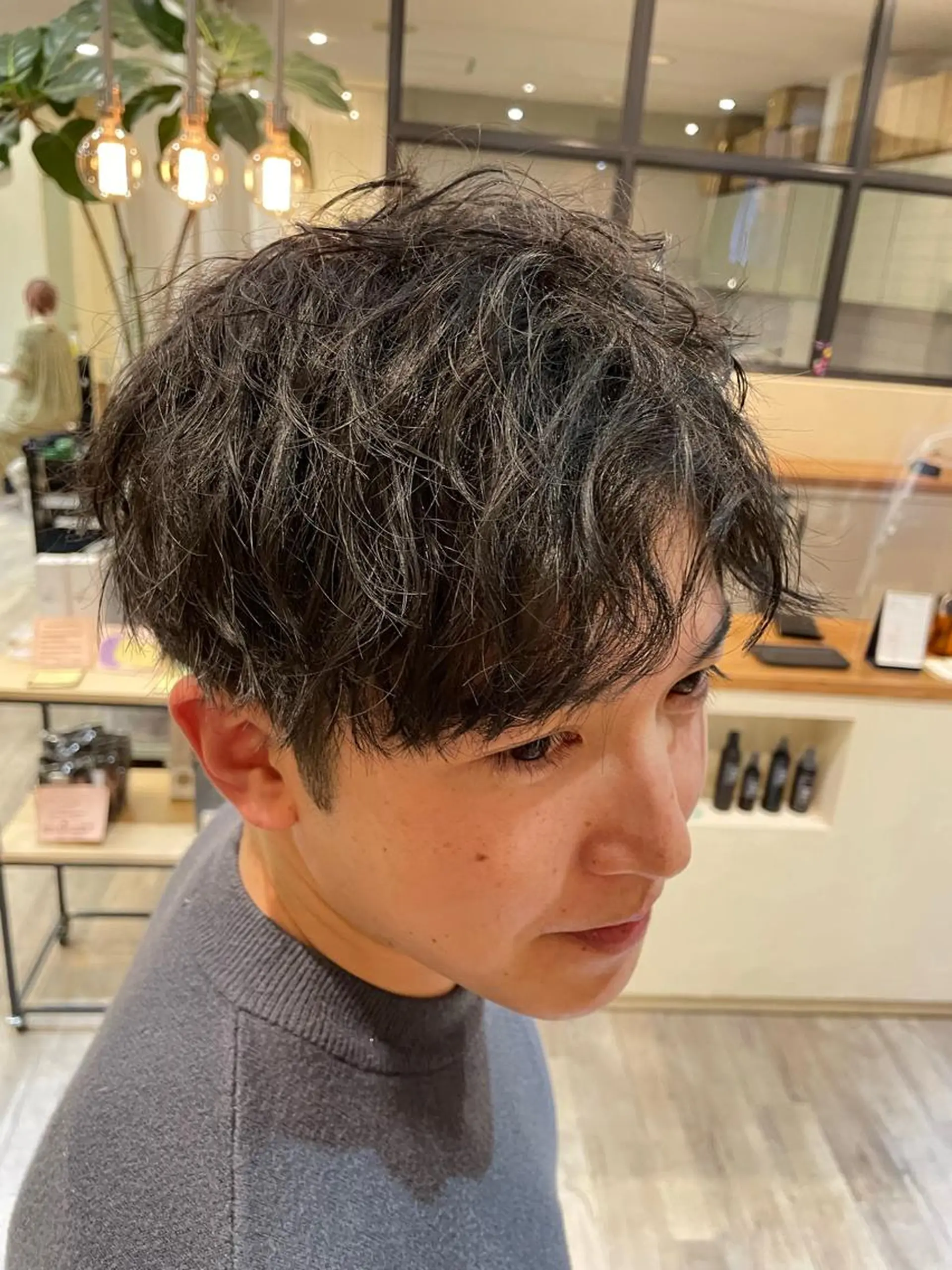 ショート メンズ マッシュ メンズパーマ カット Hair Design Room  SHEEFT所属・【豊橋メンズ特化】 SHEEFTタイガのヘアスタイル