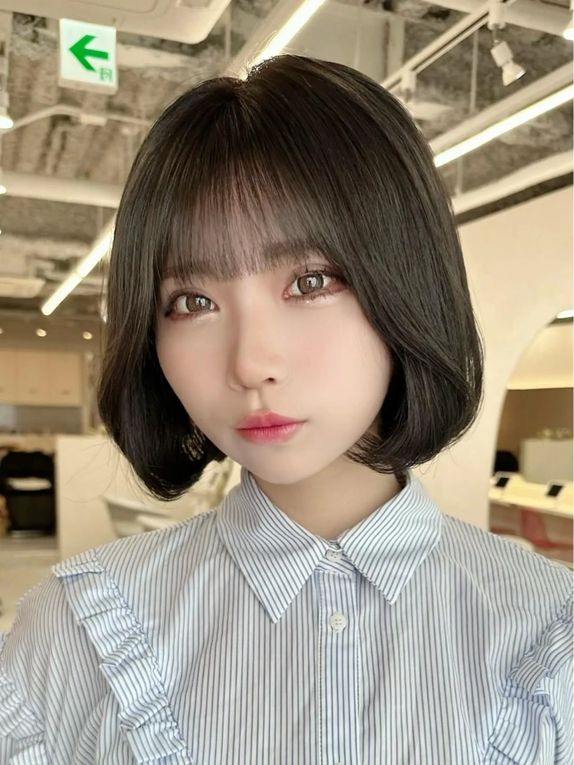 ミディアム シールエクステ エクステ 顔周りカット 髪質改善 韓国風ヘア 新宿/韓国レイヤー/ 髪質改善/佐藤航のヘアスタイル