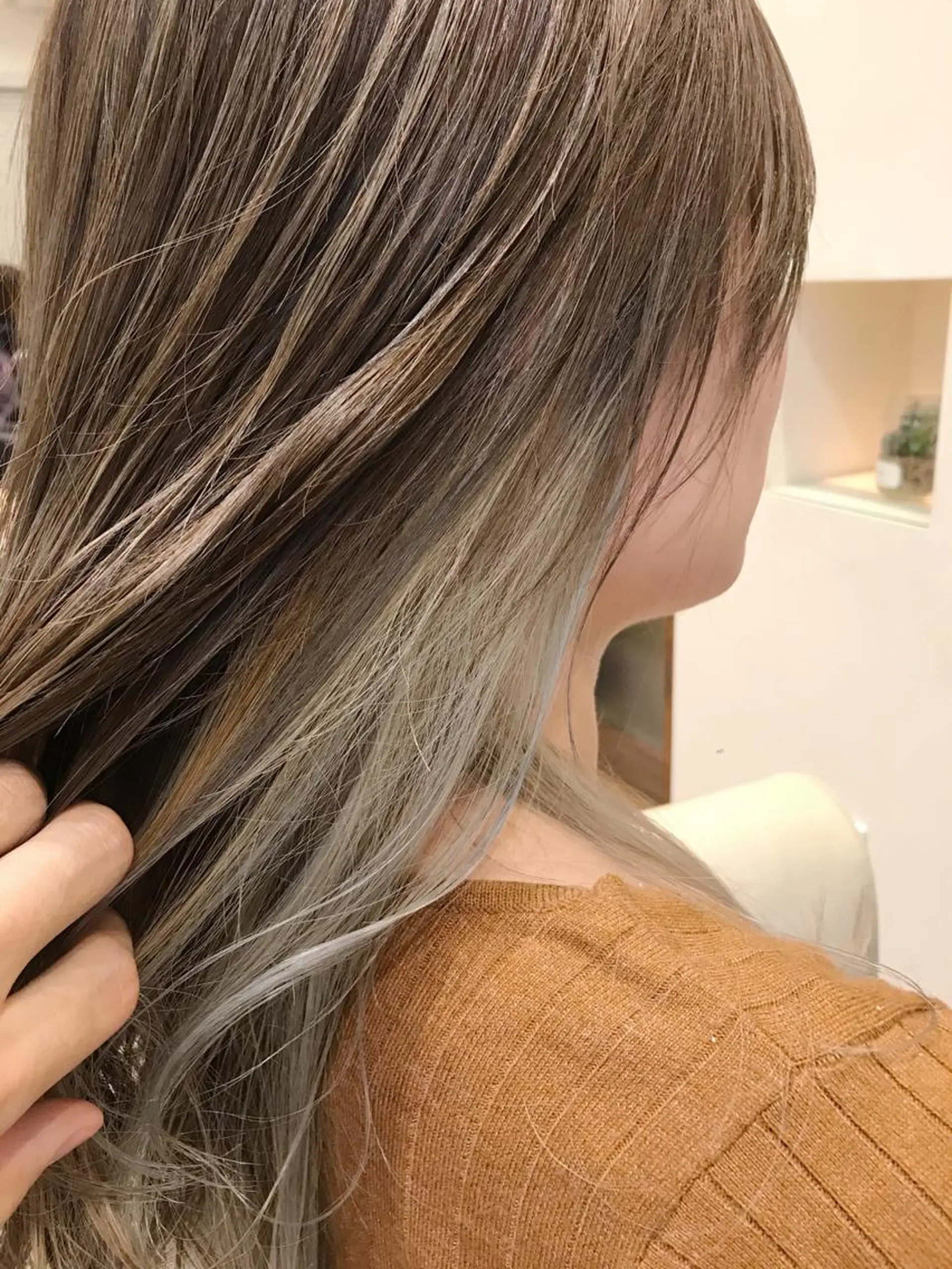 ミディアム カラー ヘアカラー トリートメント 入江 允のヘアスタイル