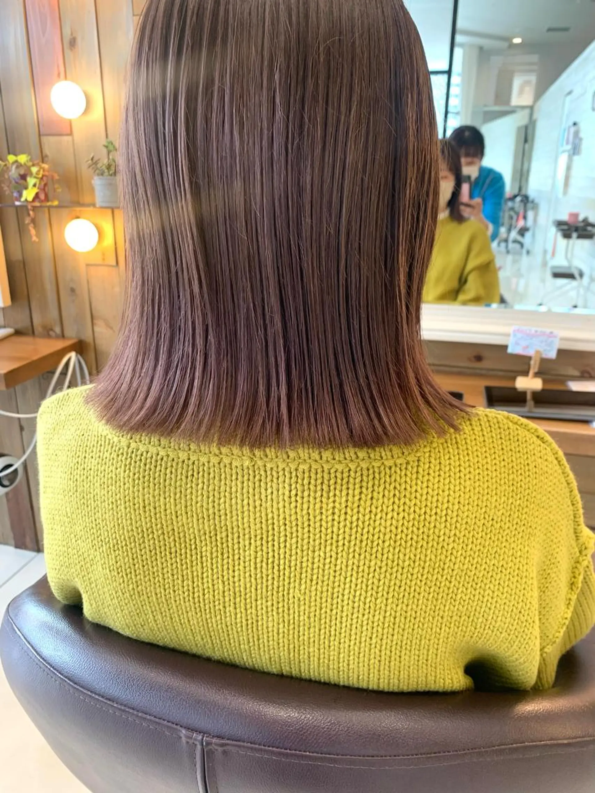 カラー 黒田瀬奈/ボブ まろやかベージュのヘアスタイル