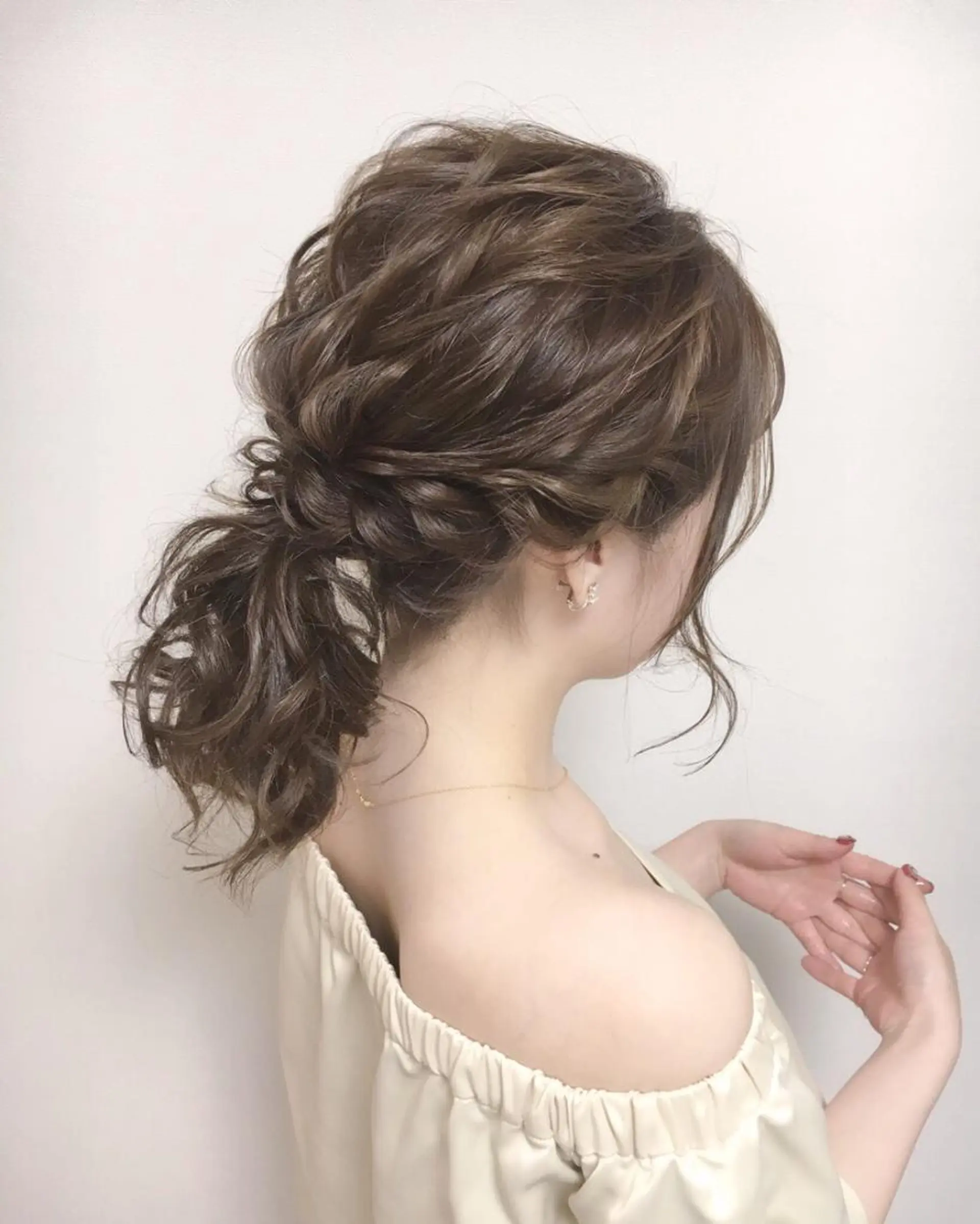 ヘアアレンジ ポニーテール ヘアセット lien natsukiのヘアスタイル
