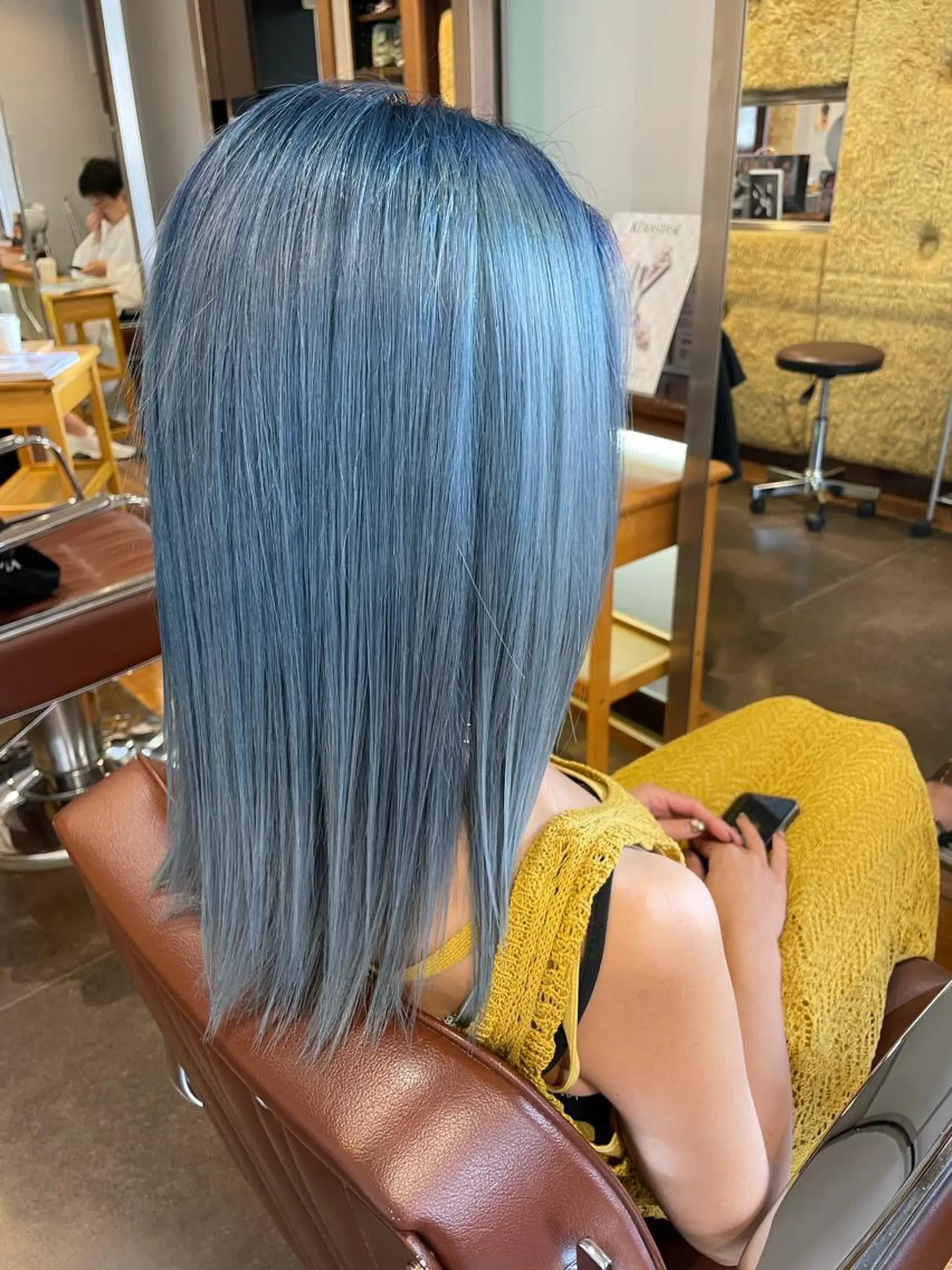 セミロング ヘアカラー トリートメント hair salon Lihina所属・韓国ヘア🇰🇷 佐藤史奈のヘアスタイル