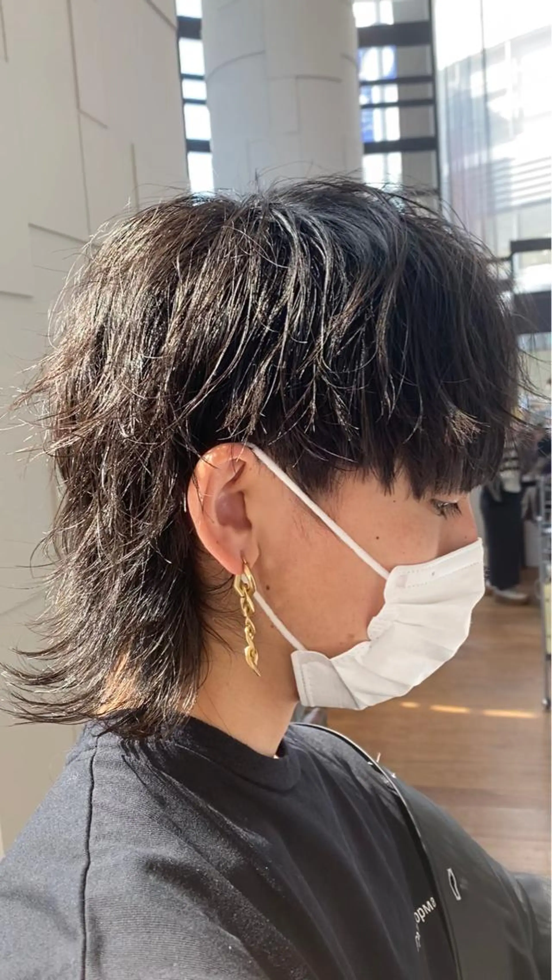 ショート メンズ マッシュ メンズウルフカット ウルフカット カット 井坂 卓真のヘアスタイル