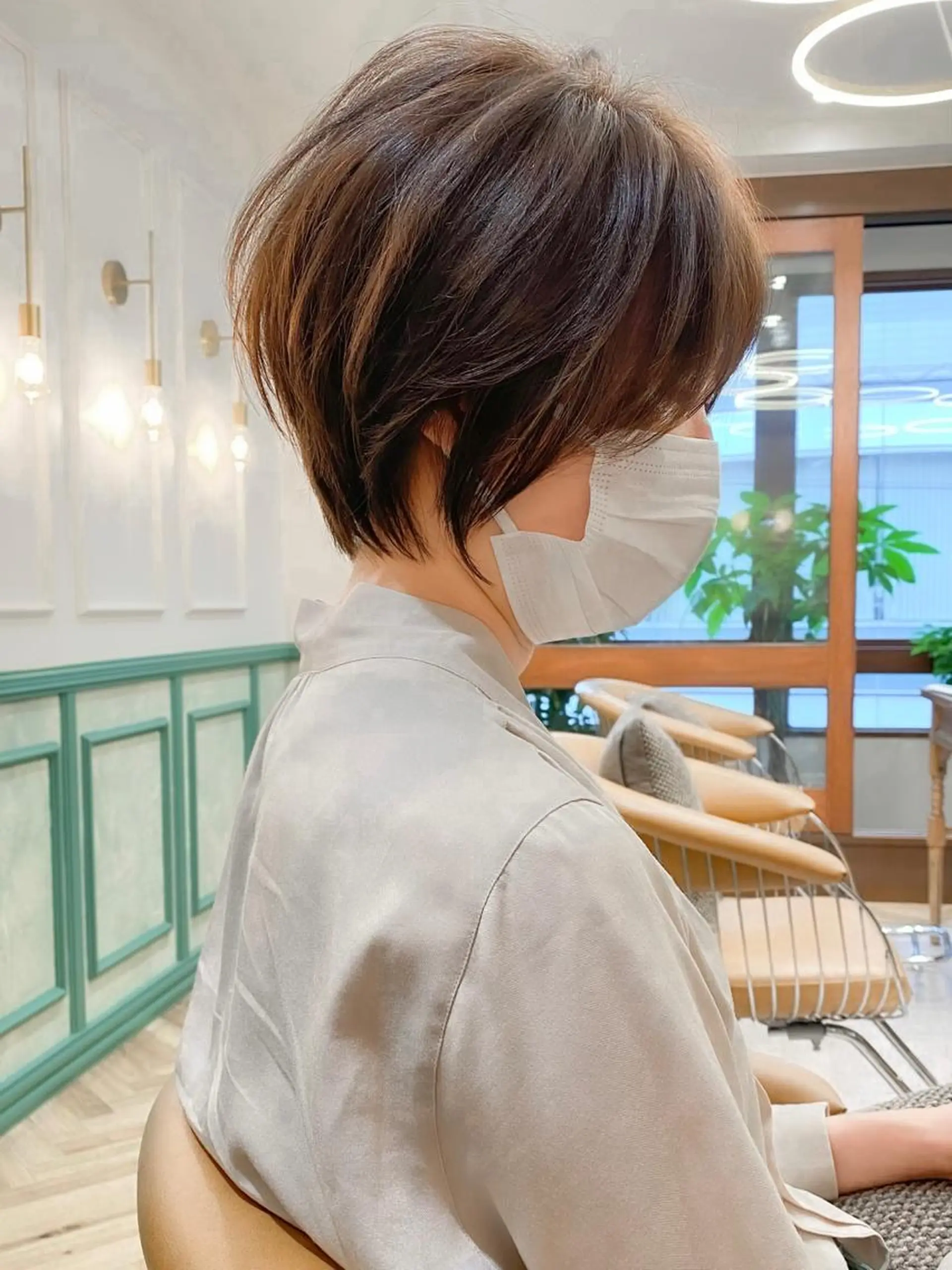 ショート カラー ショートボブ ボブ ショートヘア カット ヘアカラー トリートメント ショート ショートボブ斉藤航人のヘアスタイル