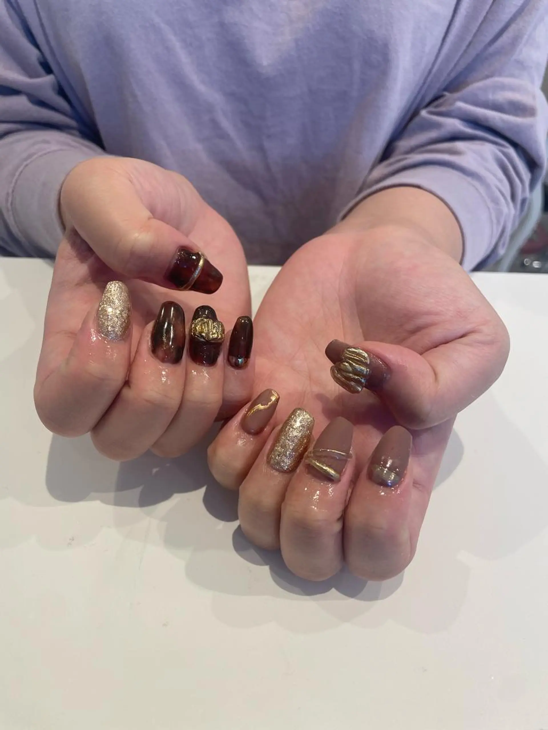 ネイル 束感まつ毛/ネイル/ LED♥KIRARAのマツエク・マツパデザイン