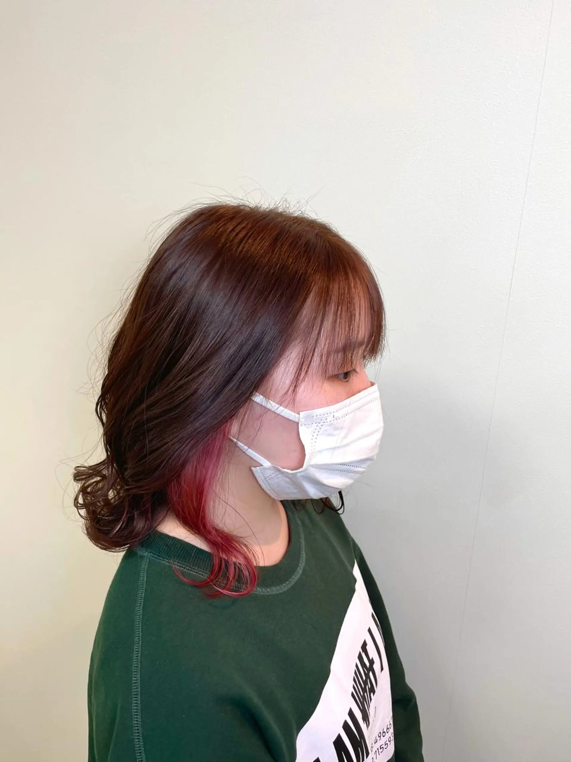 ミディアム カラー パーマ ヘアアレンジ ブリーチ インナーカラー Hair make frei所属・メンズ専門美容師 堀井隼のヘアスタイル