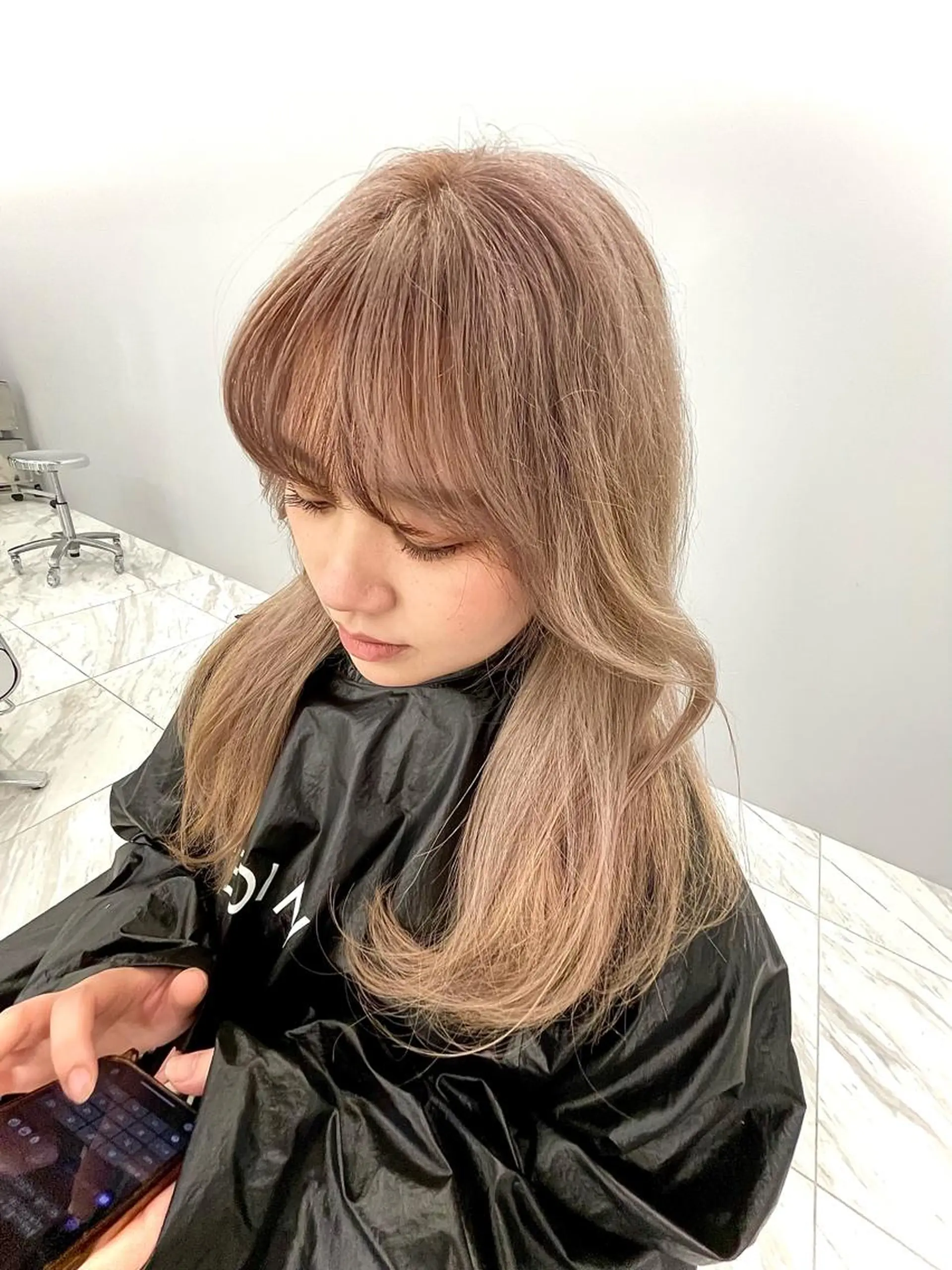 ロング カラー ヘアアレンジ 最高級髪質改善 🦄ブリーチYUGOのヘアスタイル