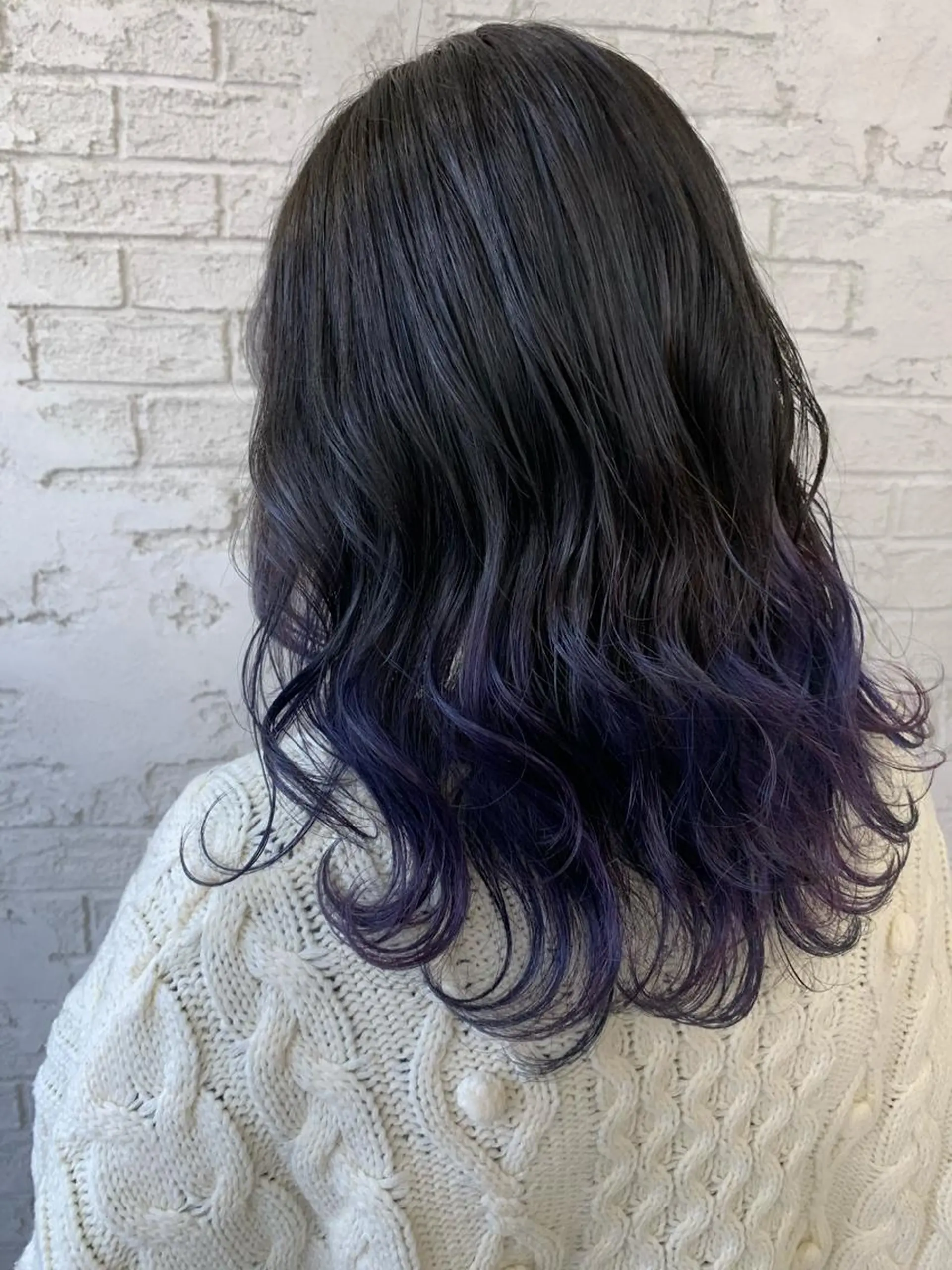 セミロング パープルカラー ヘアカラー トリートメント 🇺🇸ハイライト特 化美容師🇺🇸漆沢のヘアスタイル