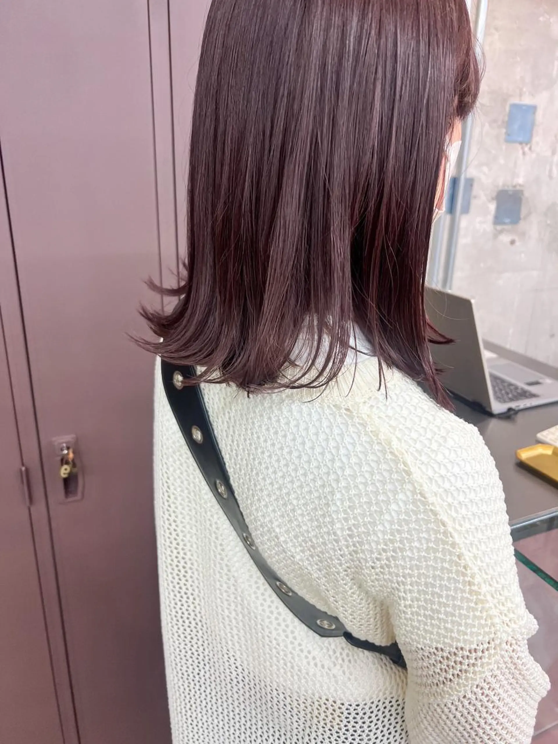 ミディアム カラー ブラウンカラー ラベンダーカラー ラベンダーピンク ピンクカラー ピンクブラウン カット ヘアカラー トリートメント 水野 雪 パーマ/暖色カラーのヘアスタイル