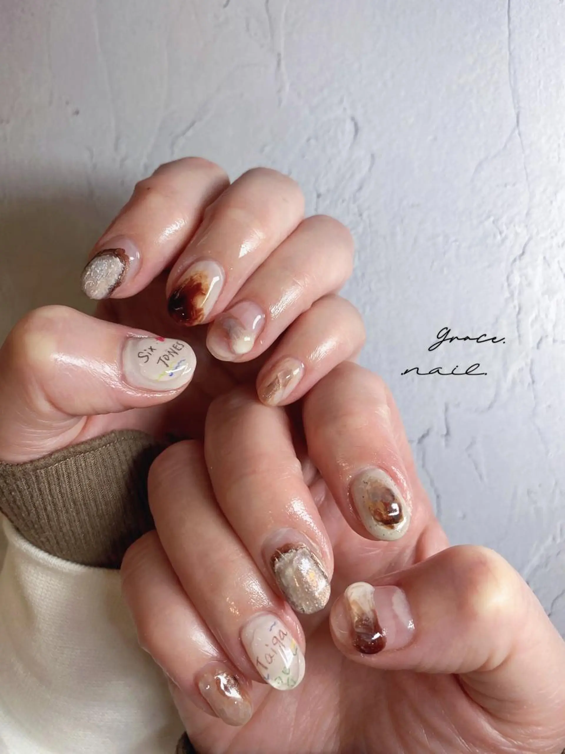 ネイル ハンドネイル ☆*｡Grace Nail｡*☆のネイルデザイン