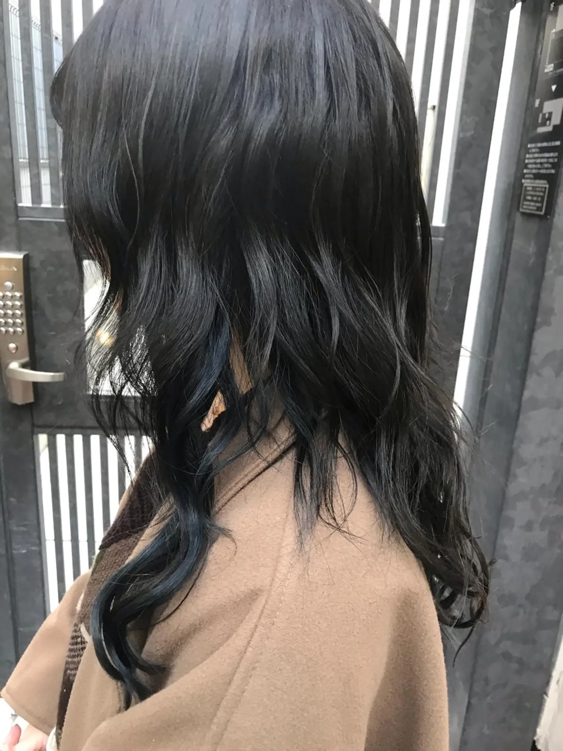 ロング カラー 黒髪 ブルーカラー ブルーブラック カット ヘアカラー 12月限定クーポン 💕大量更新ブリーチのヘアスタイル