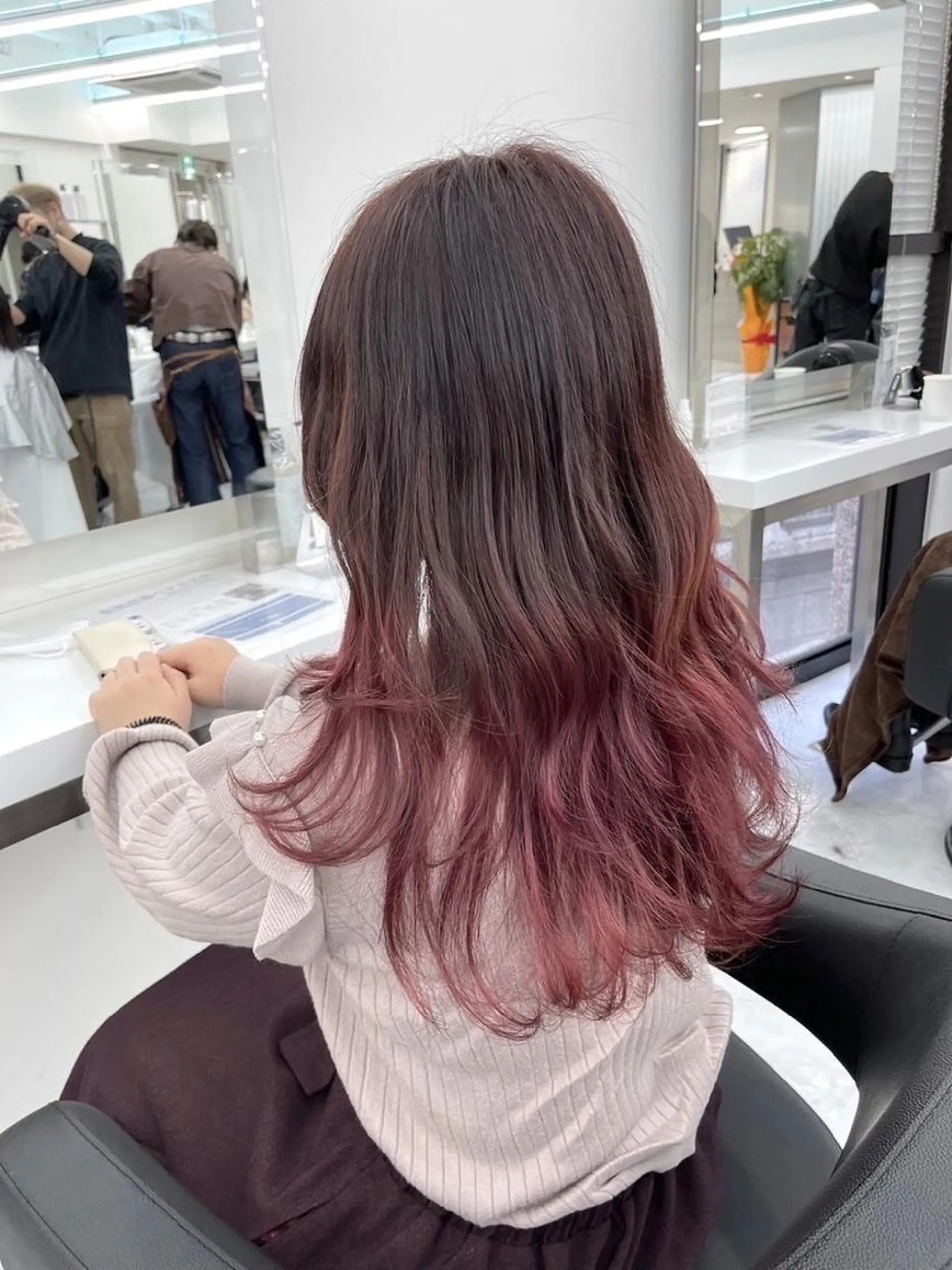 カラー 上野BABY💞 高発色暖色カラー💞のヘアスタイル