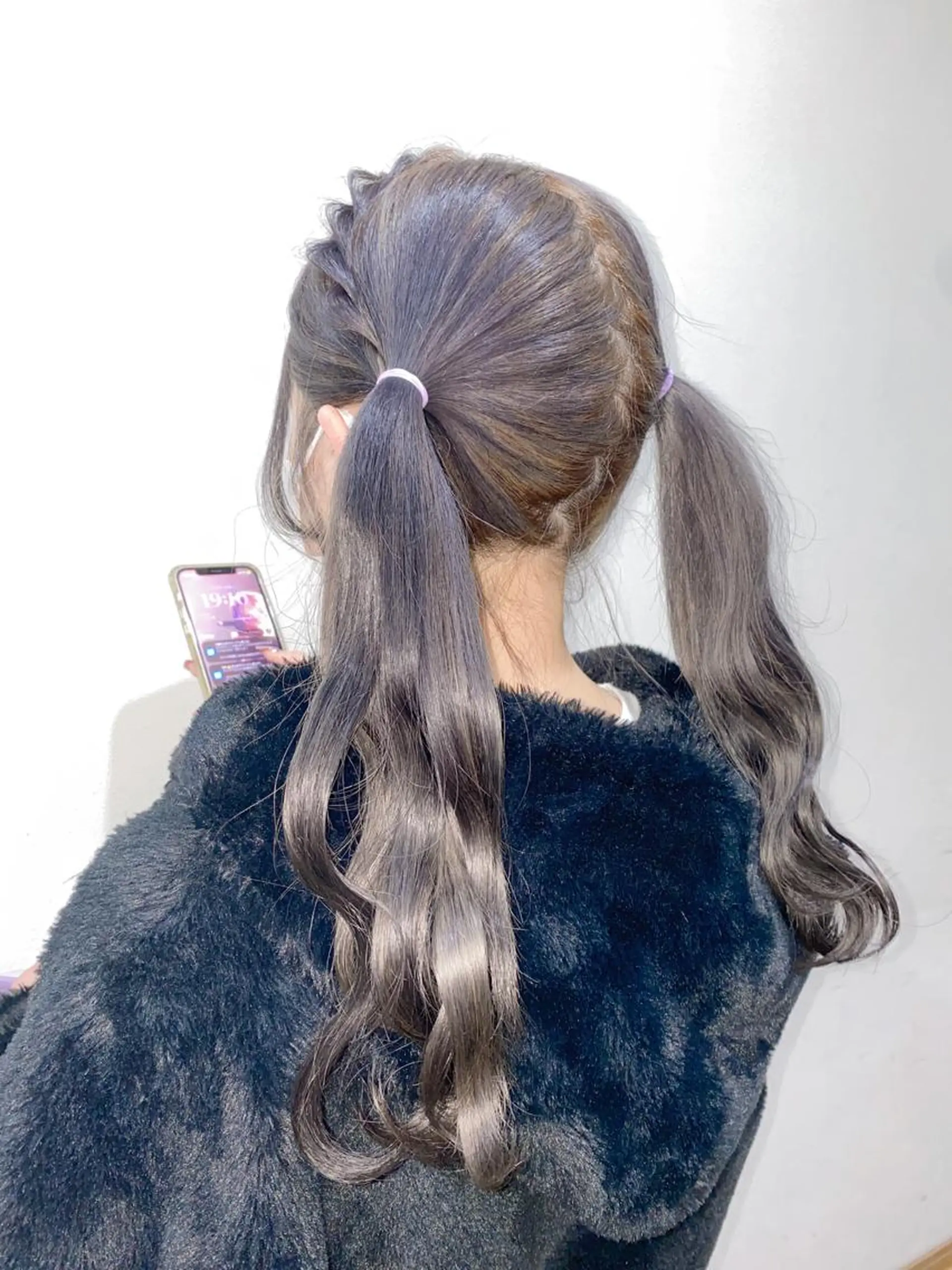 ロング カラー ヘアアレンジ 透明感カラー 海音 心斎橋美容室のヘアスタイル