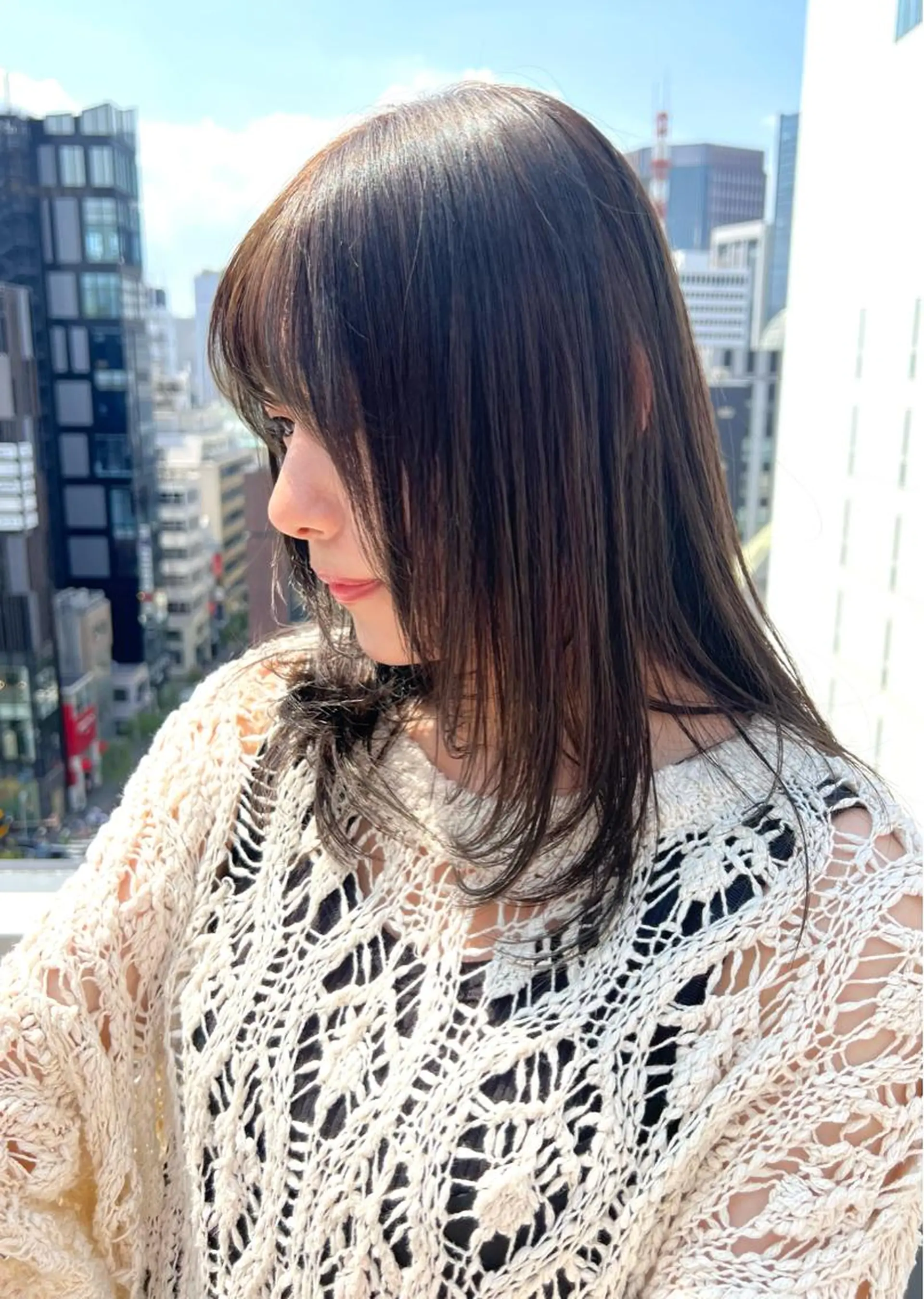 ミディアム カラー ヘアカラー トリートメント 透明感カラー ゆうだいのヘアスタイル