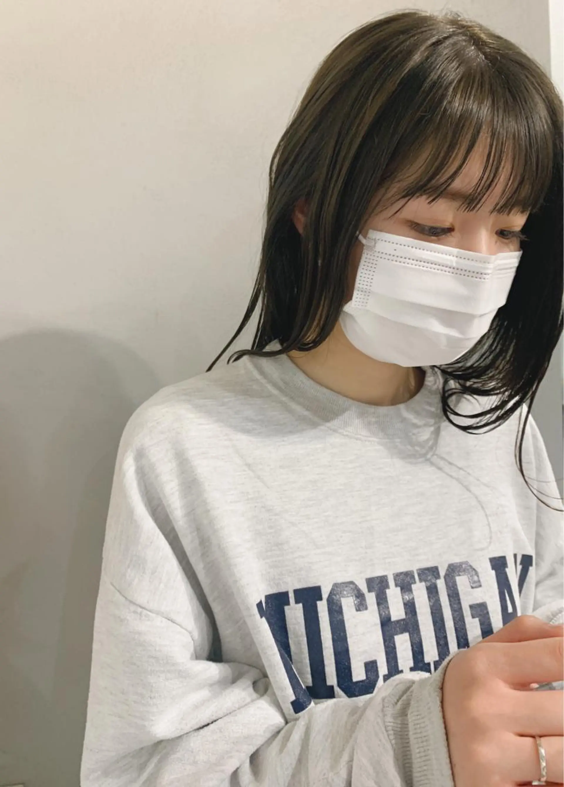 セミロング カラー ボブパーマコテ巻き風 パーマNo1深江秀平のヘアスタイル