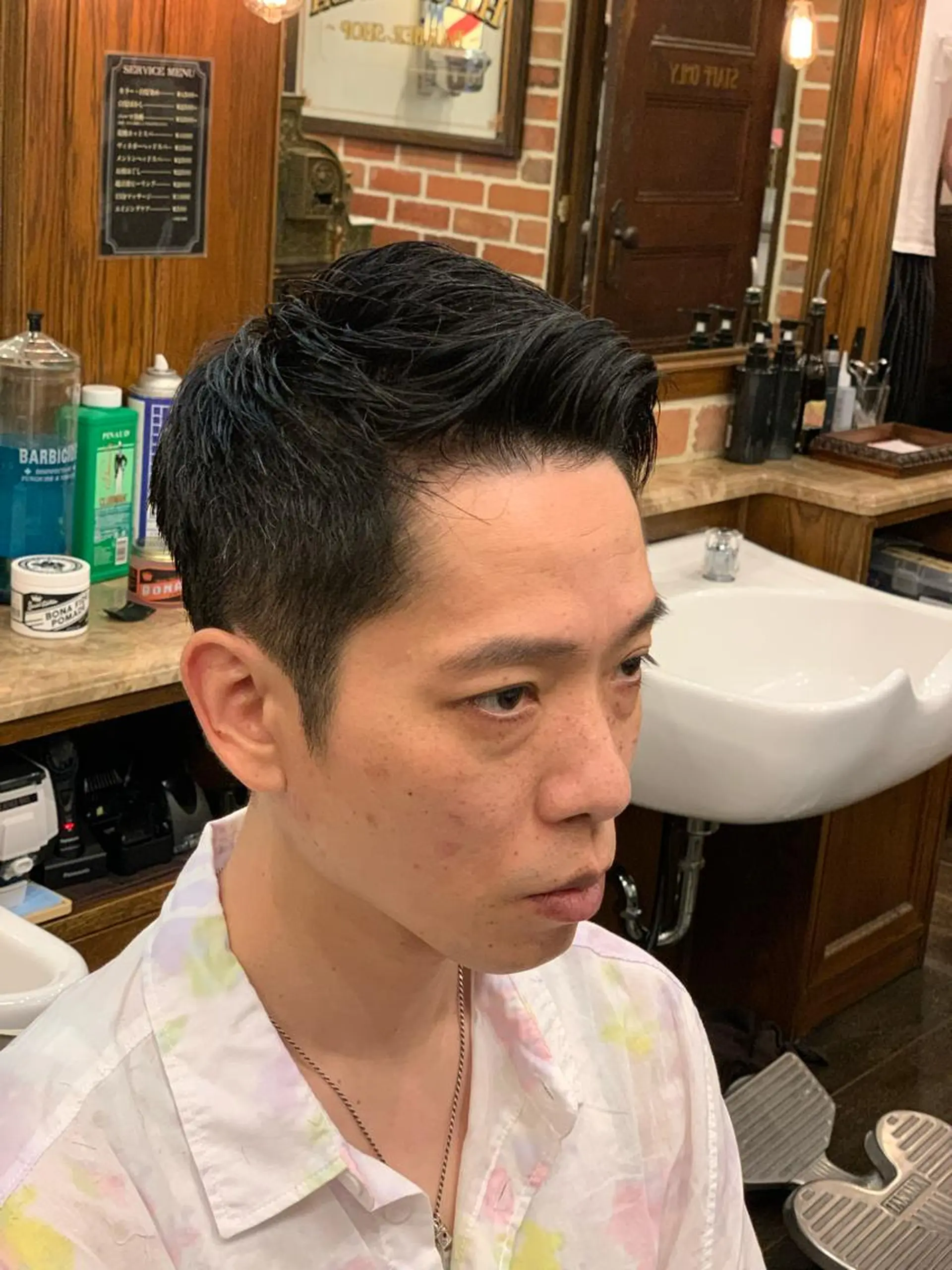 ショート メンズ ヒロ銀座 バーバーショップ神楽坂所属・ひらお あおとのヘアスタイル
