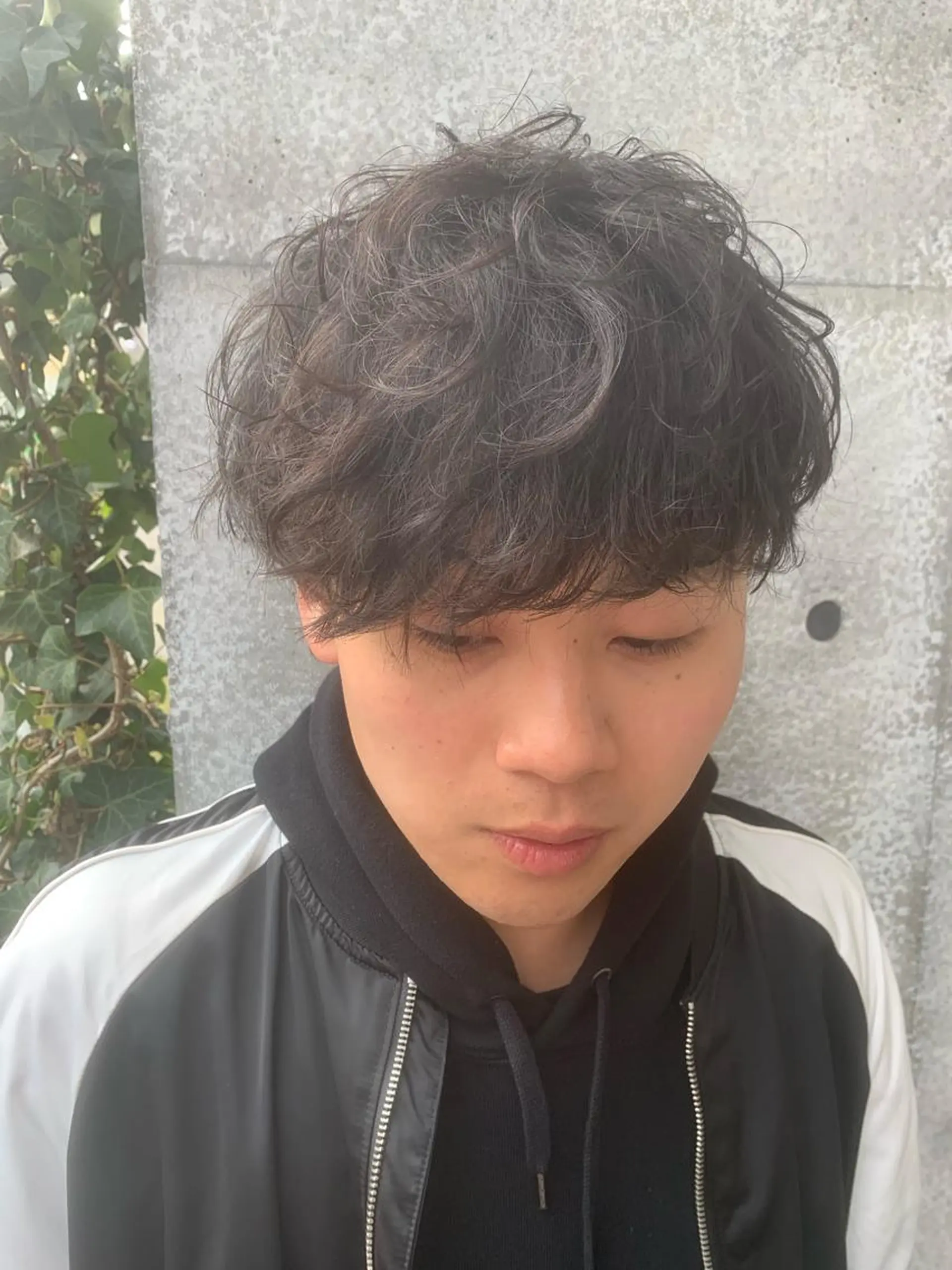 ショート パーマ メンズ メンズパーマフェード シモジタカヒロのヘアスタイル