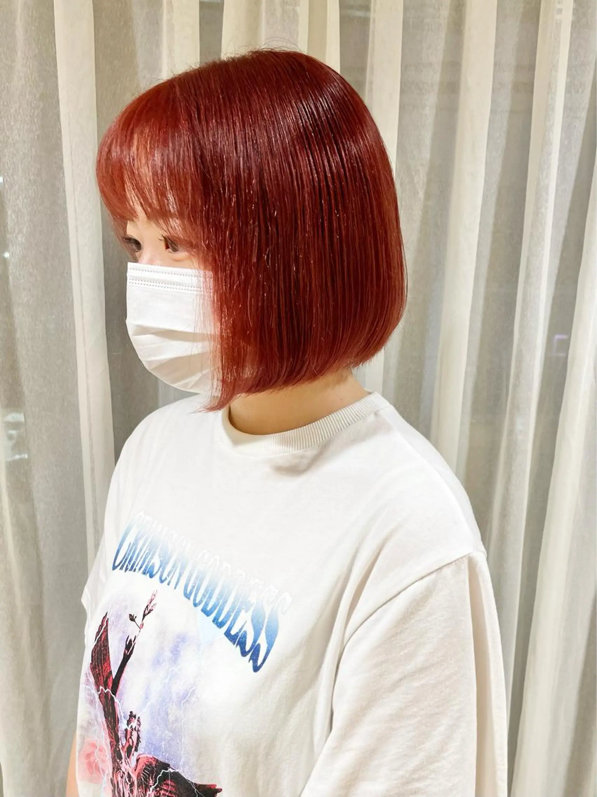 セミロング カラー ヘアアレンジ ヘアカラー トリートメント ハイトーンピンク🍑 ブリーチ🍑RINAのヘアスタイル