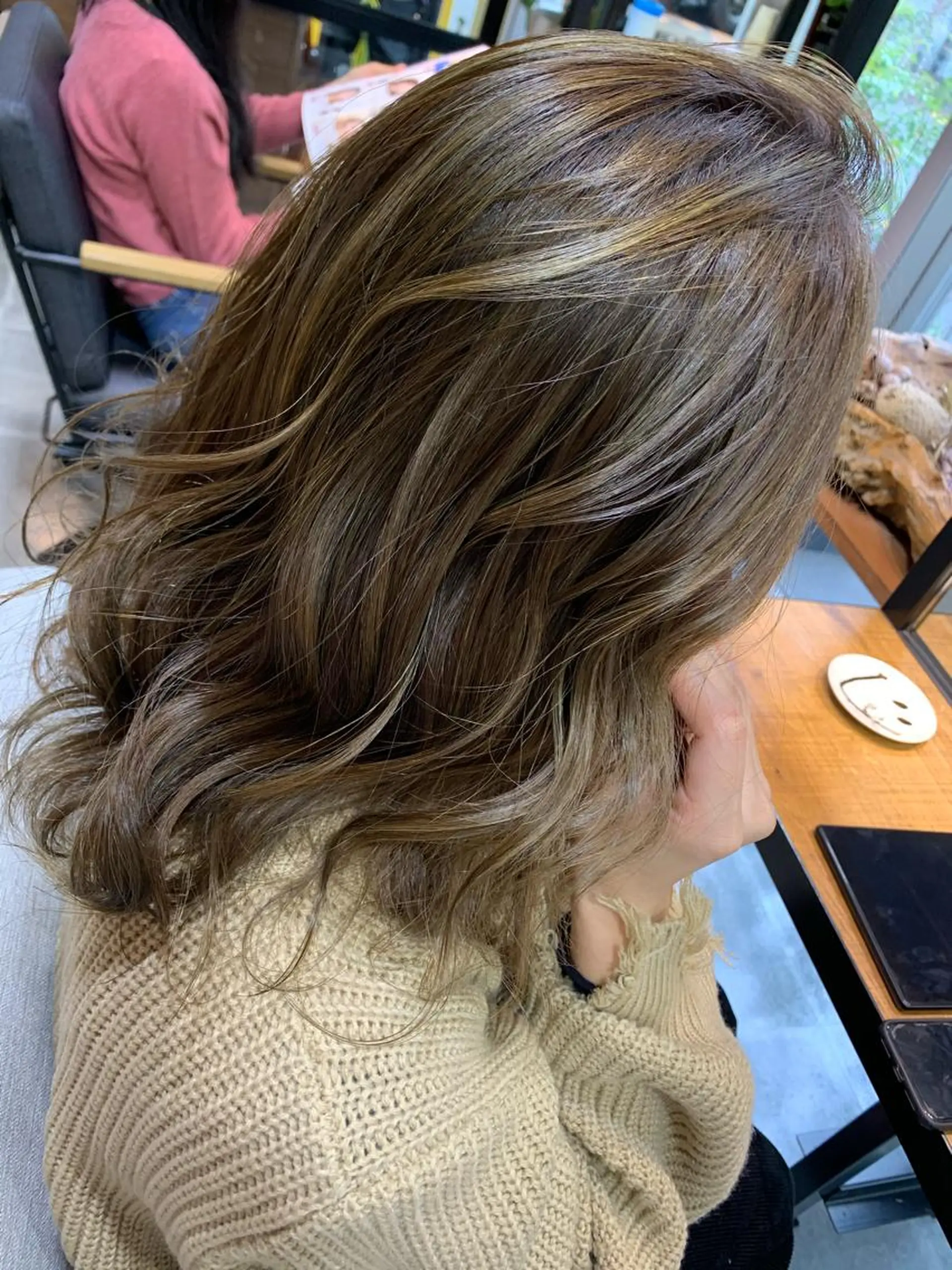 ミディアム カラー ヘアカラー トリートメント 天野 開のヘアスタイル