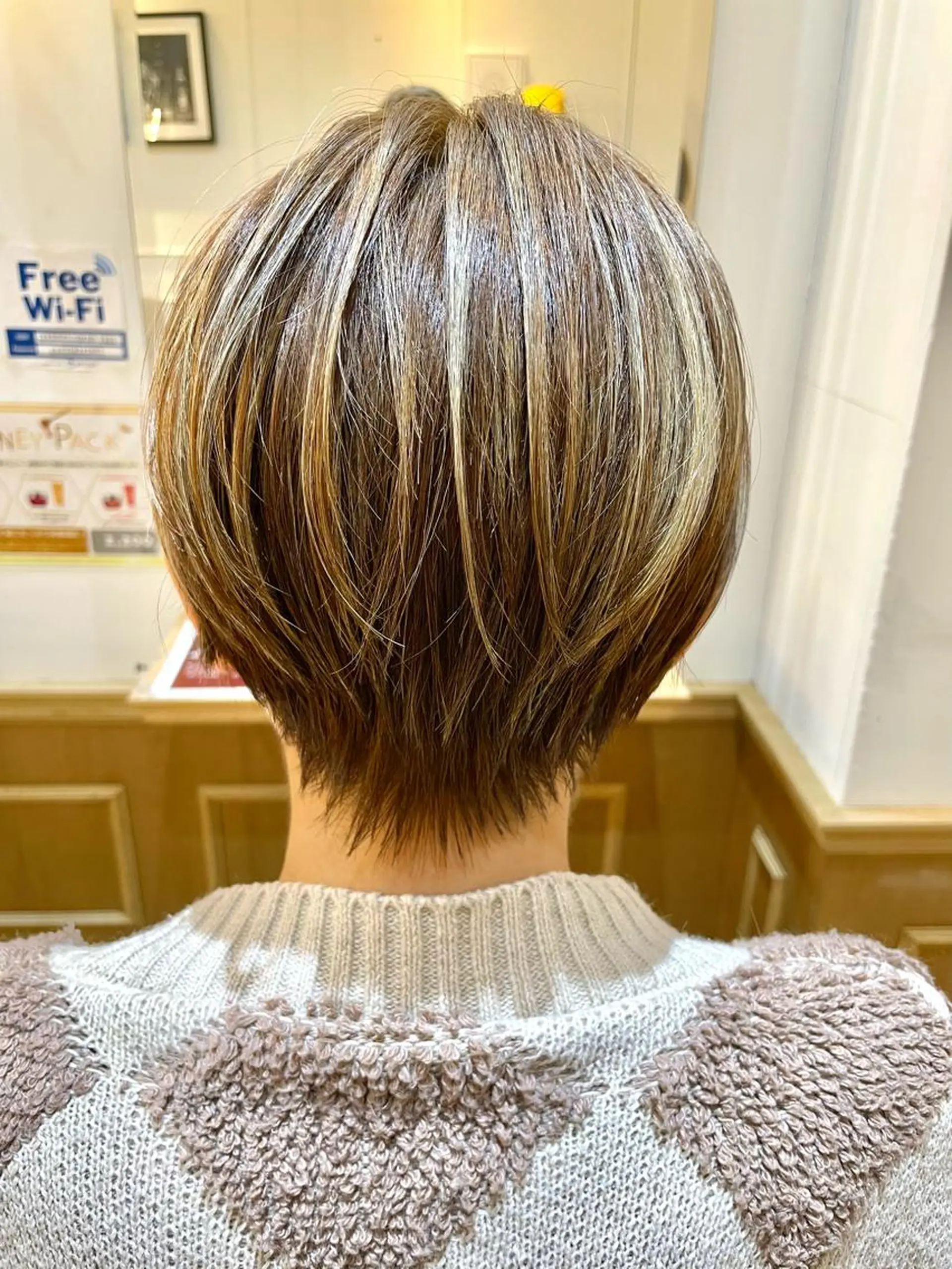 ショート ハイライト 似合わせカット ショートヘア カット ヘアカラー ✨シルクストレート✨ 美髪髪質改善Yukiのヘアスタイル