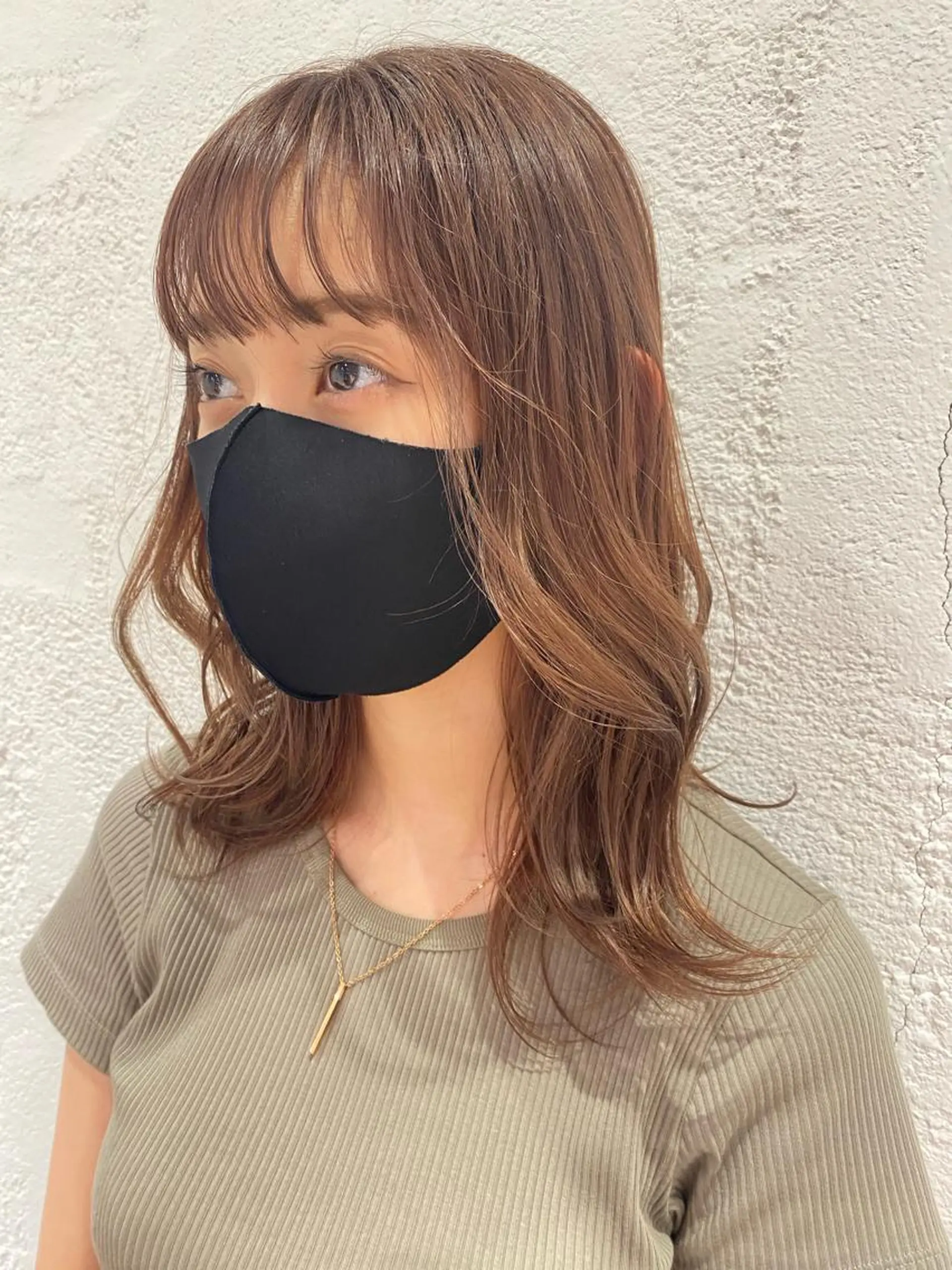 セミロング ヘアカラー 🍋暖色カラーヘアア レンジniina🍋のヘアスタイル