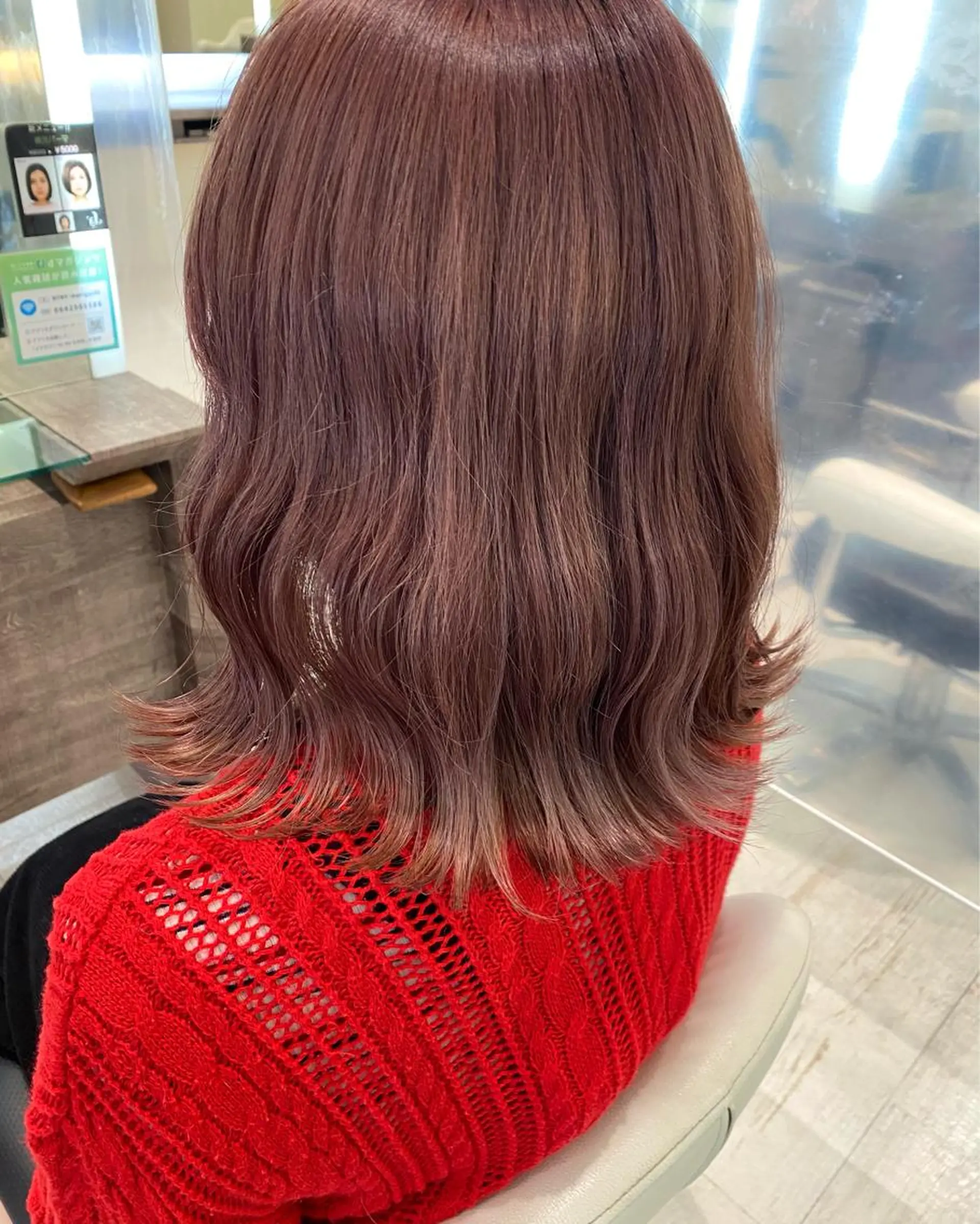 ミディアム カラー イルミナカラー ピンクカラー ショート/ボブ🌿 大野ちかのヘアスタイル