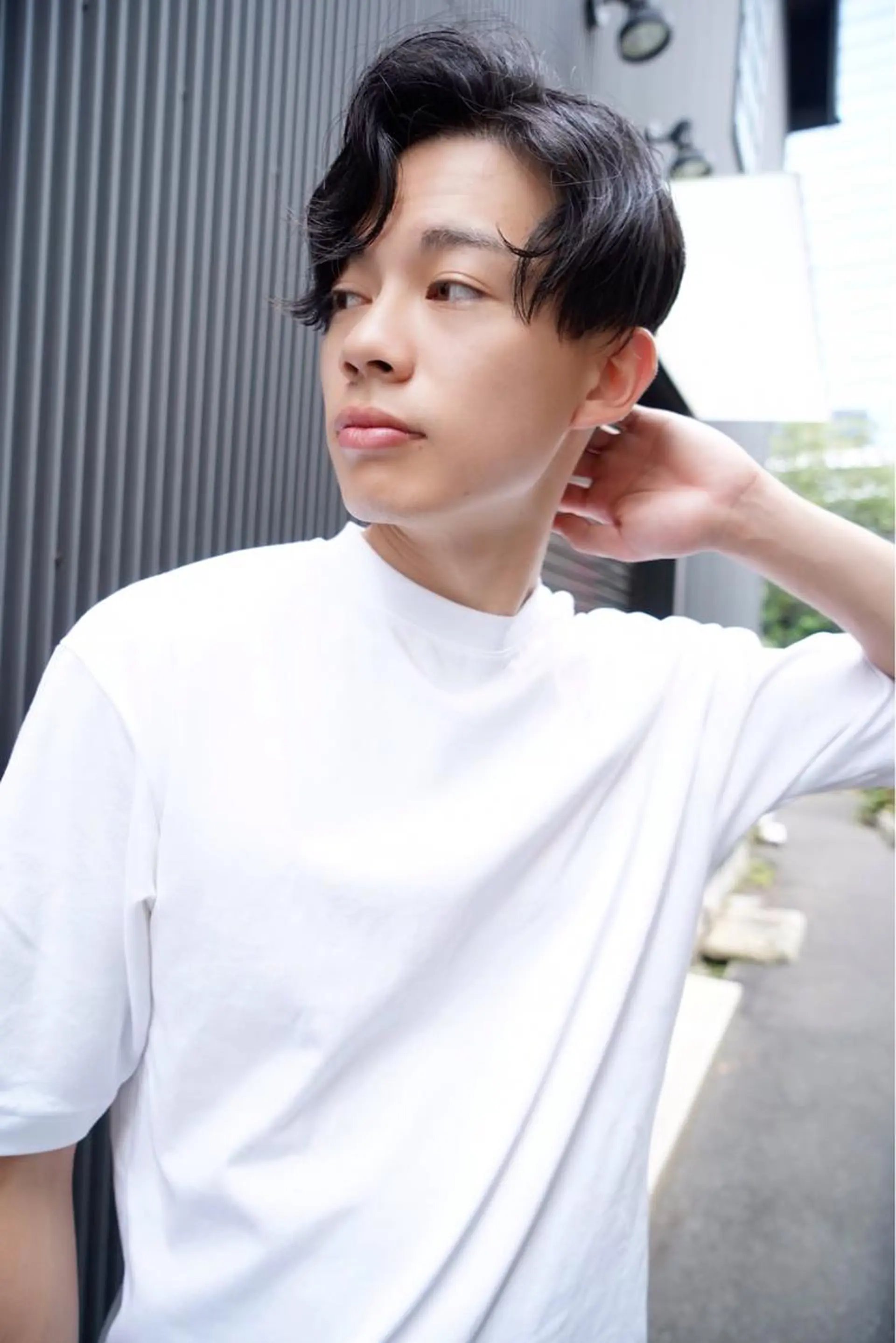 メンズ EMANONシェアサロン心斎橋店所属・韓国メンズヘア ミル クティボブ 足立佳代のヘアスタイル