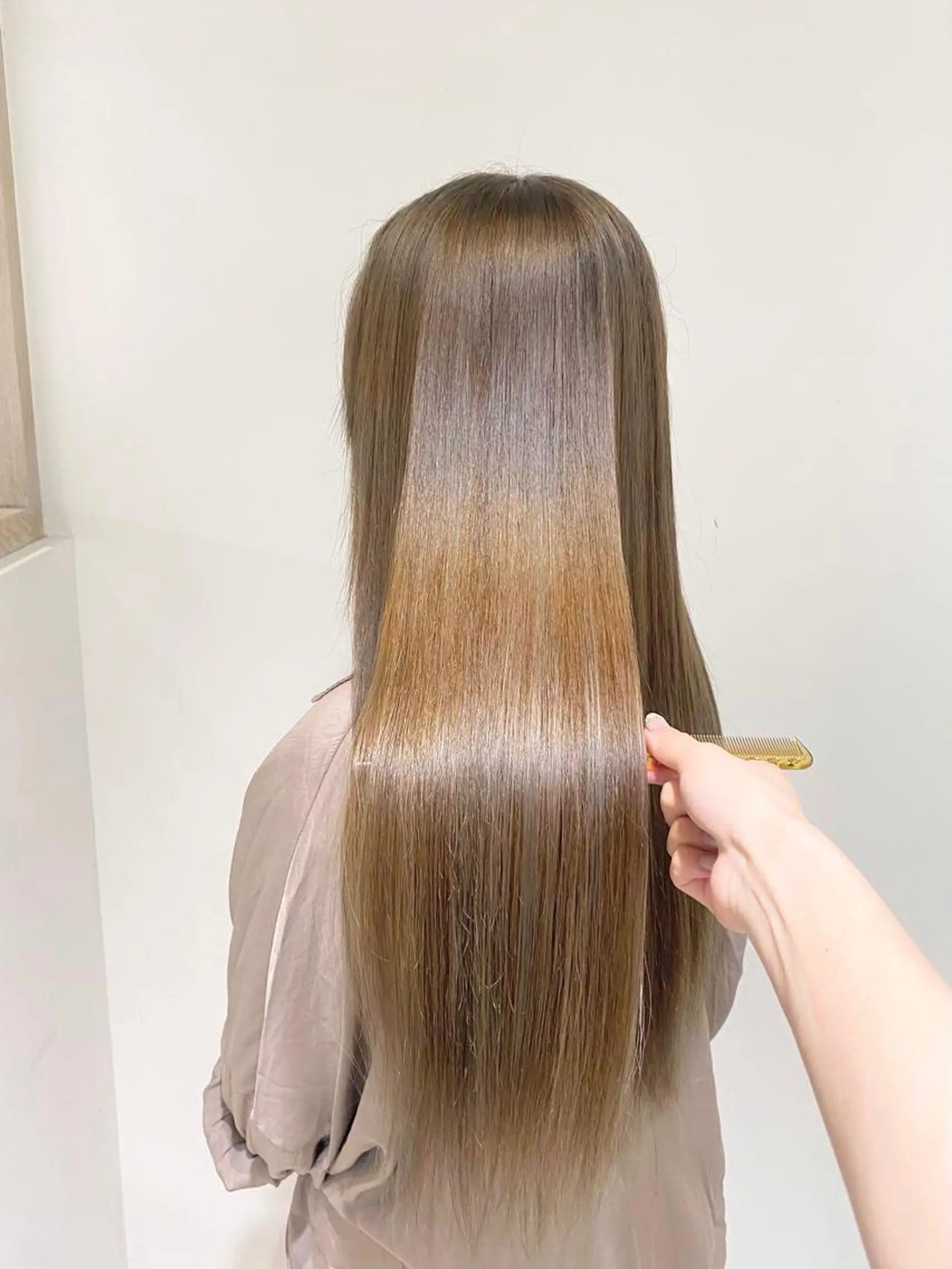 ロング 縮毛矯正 トリートメント motel所属・モデルや芸能人も通う ✨マンツーマンサロンのヘアスタイル
