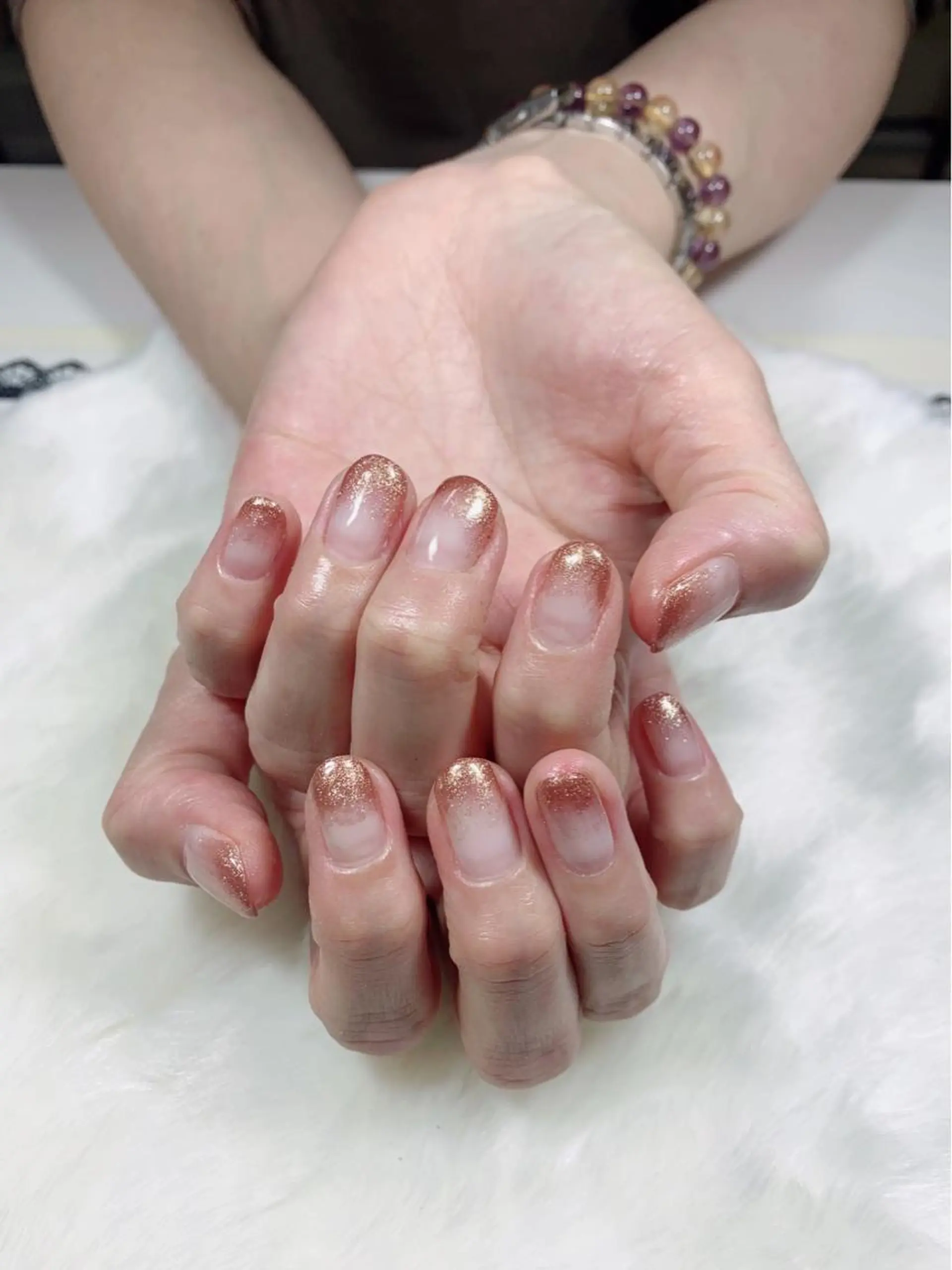ネイル グラデーション ラメ(グリッター) ラメグラデーション salon EMANのネイルデザイン
