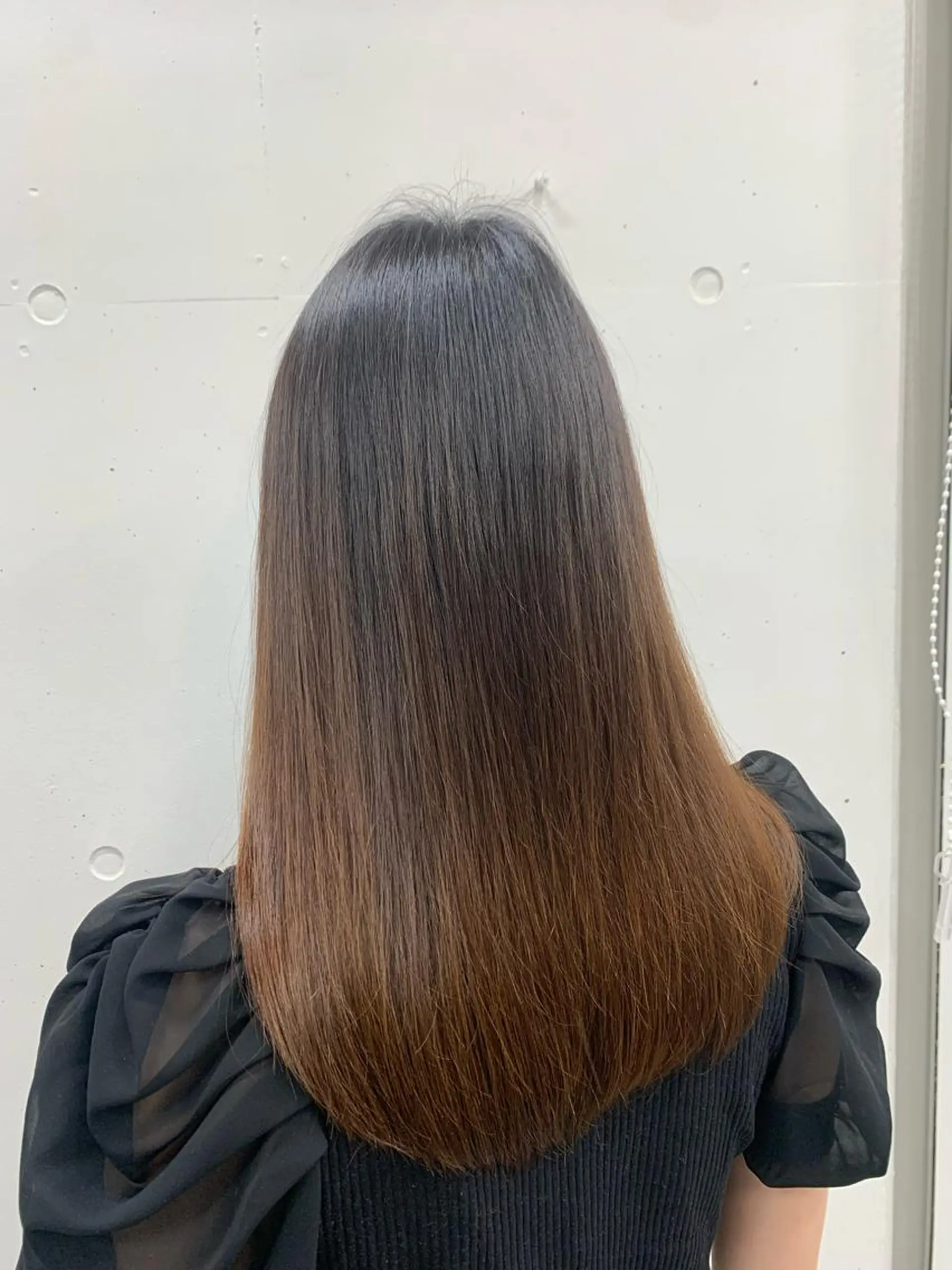 ロング 縮毛矯正 fifth所属・きたみ すずのヘアスタイル