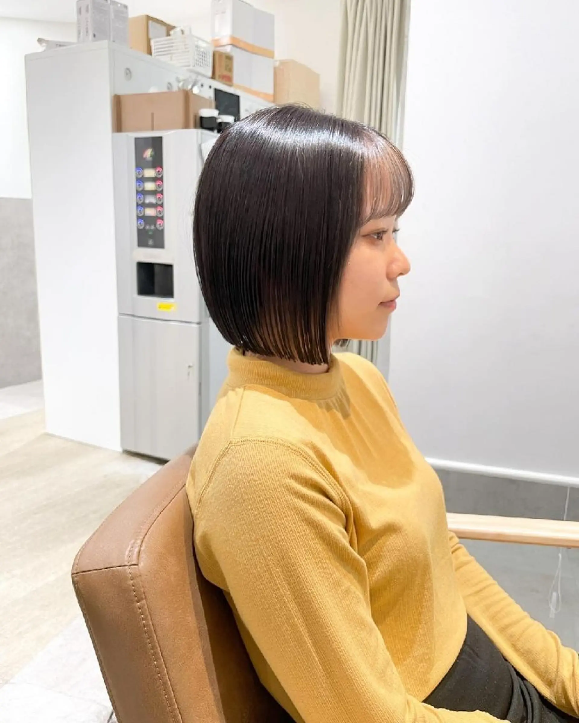 ショート 切りっぱなしボブ ボブ TLUUS所属・髪質改善:クロスパー マ特化型⭐中西雄大✂のヘアスタイル